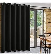 DWCN Rideaux occultants pour cloisons intérieures Rideau à Trous Ronds 1 pc. pour Salon, Chambre ...