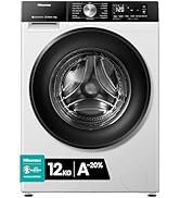 Hisense WF3S1243BW3 Machine à laver, 12 kg, classe A-20 %/D, 1400 tr/min, largeur 60 cm, 19 programmes Blanc