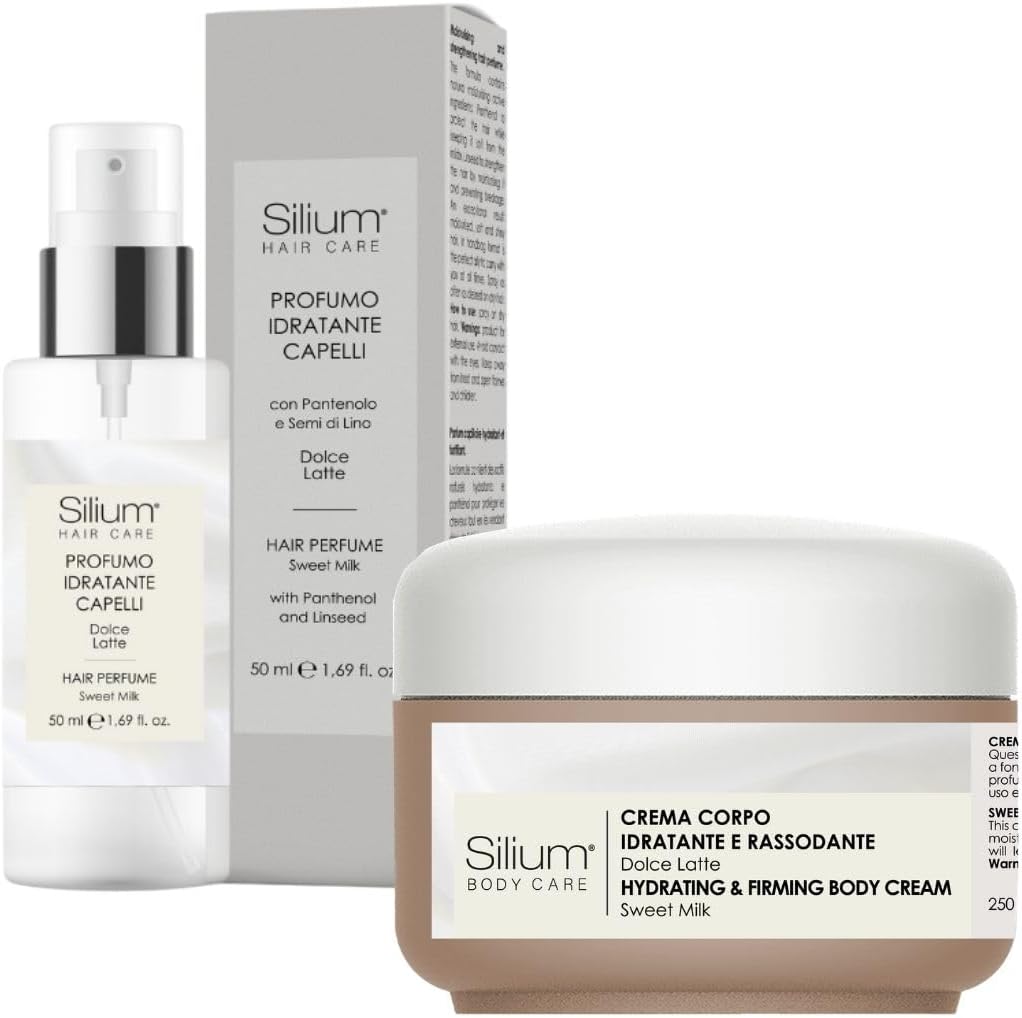 Parfum cheveux et crème corps – Doux Lait – hydratation durable, parfum délicat