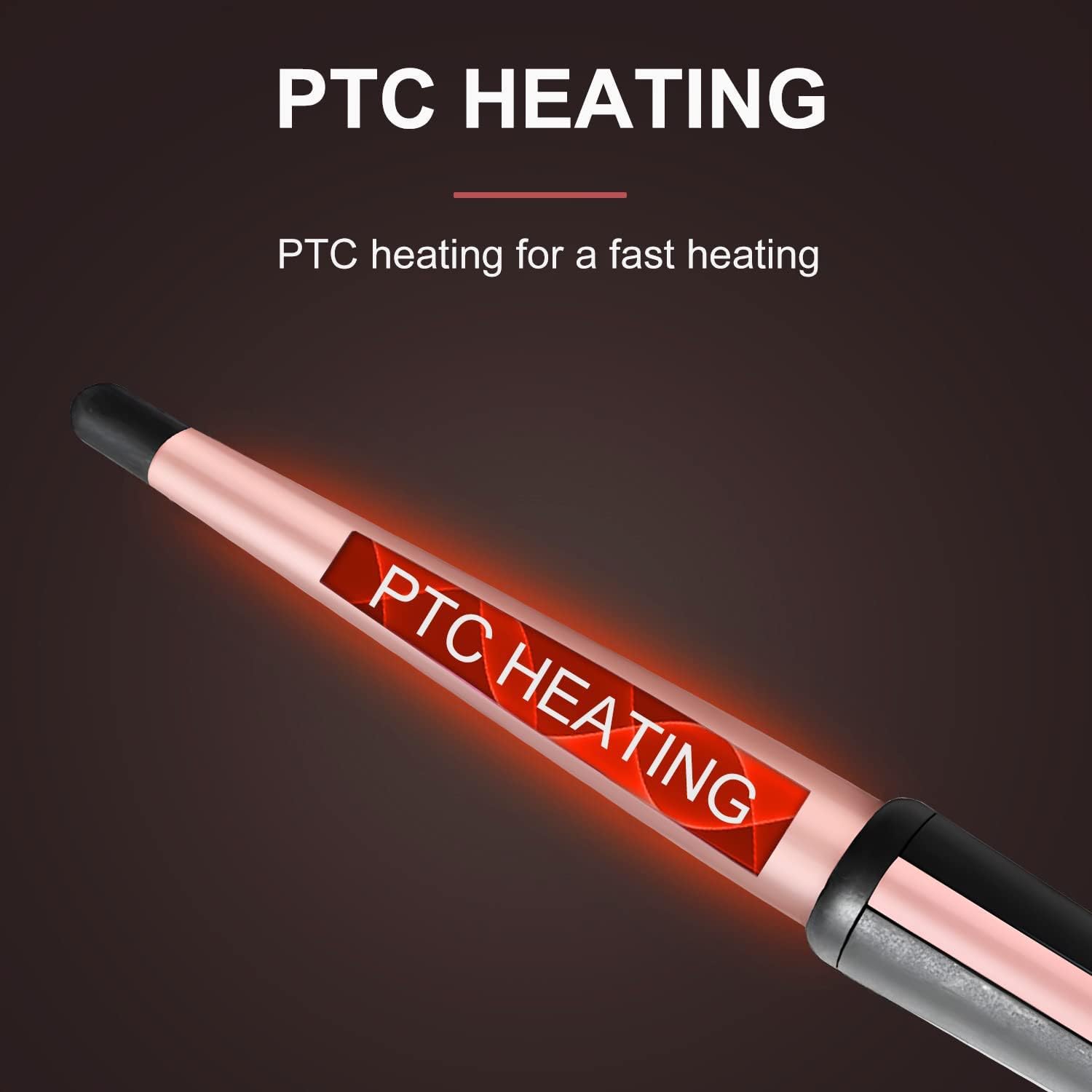 JAETON - Fer à friser professionnel 25mm, céramique, gant inclus