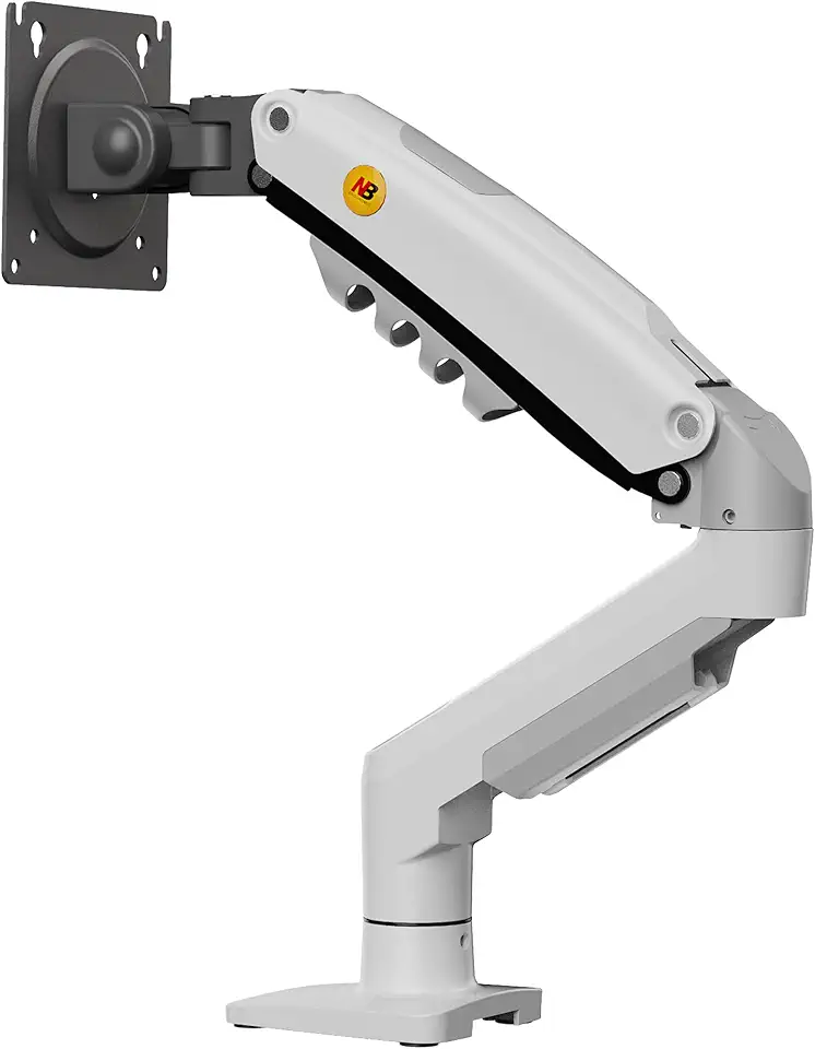 Ergosolid - Support écran PC - 17 à 32 pouces - bras articulé, ressort à gaz, rotation 360°