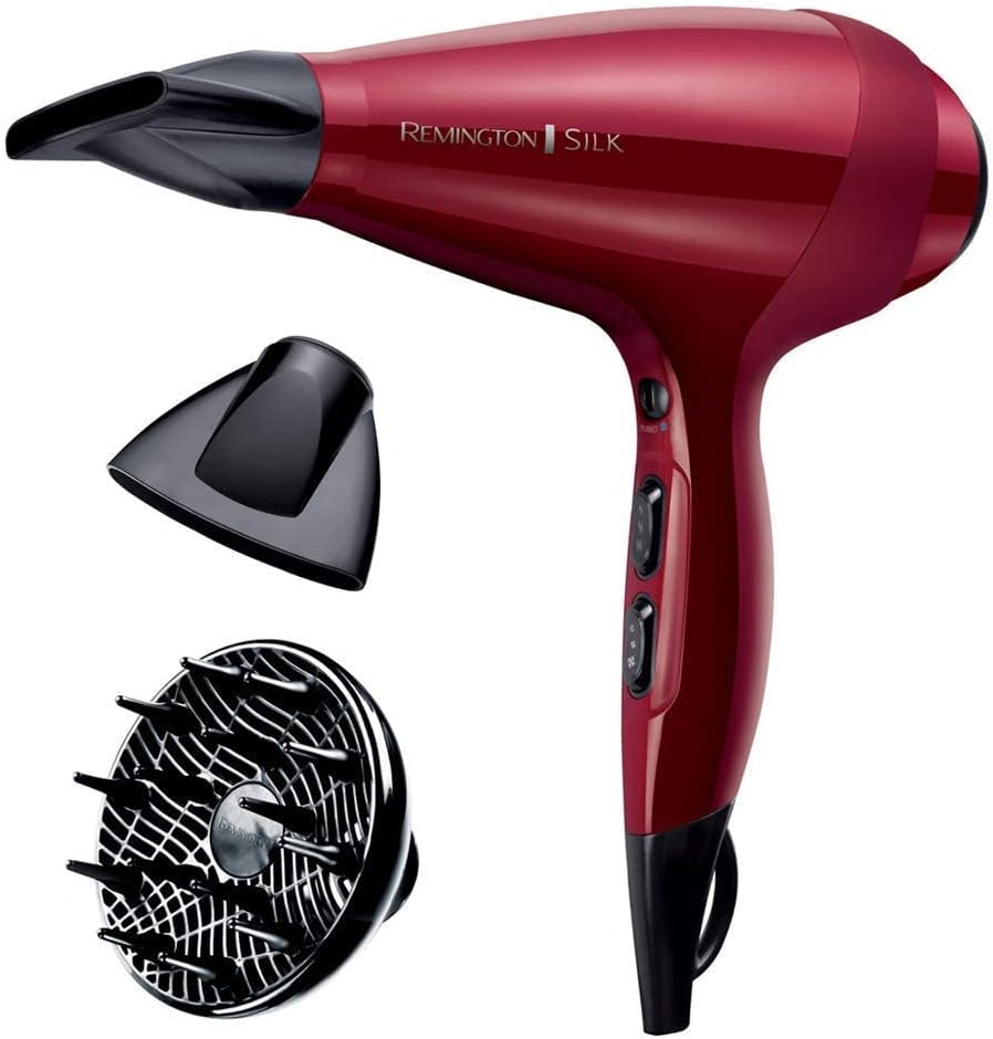 Remington - Sèche-cheveux Silk - 2400W, ionique, céramique protéinée, turbo, moteur AC - AC9096