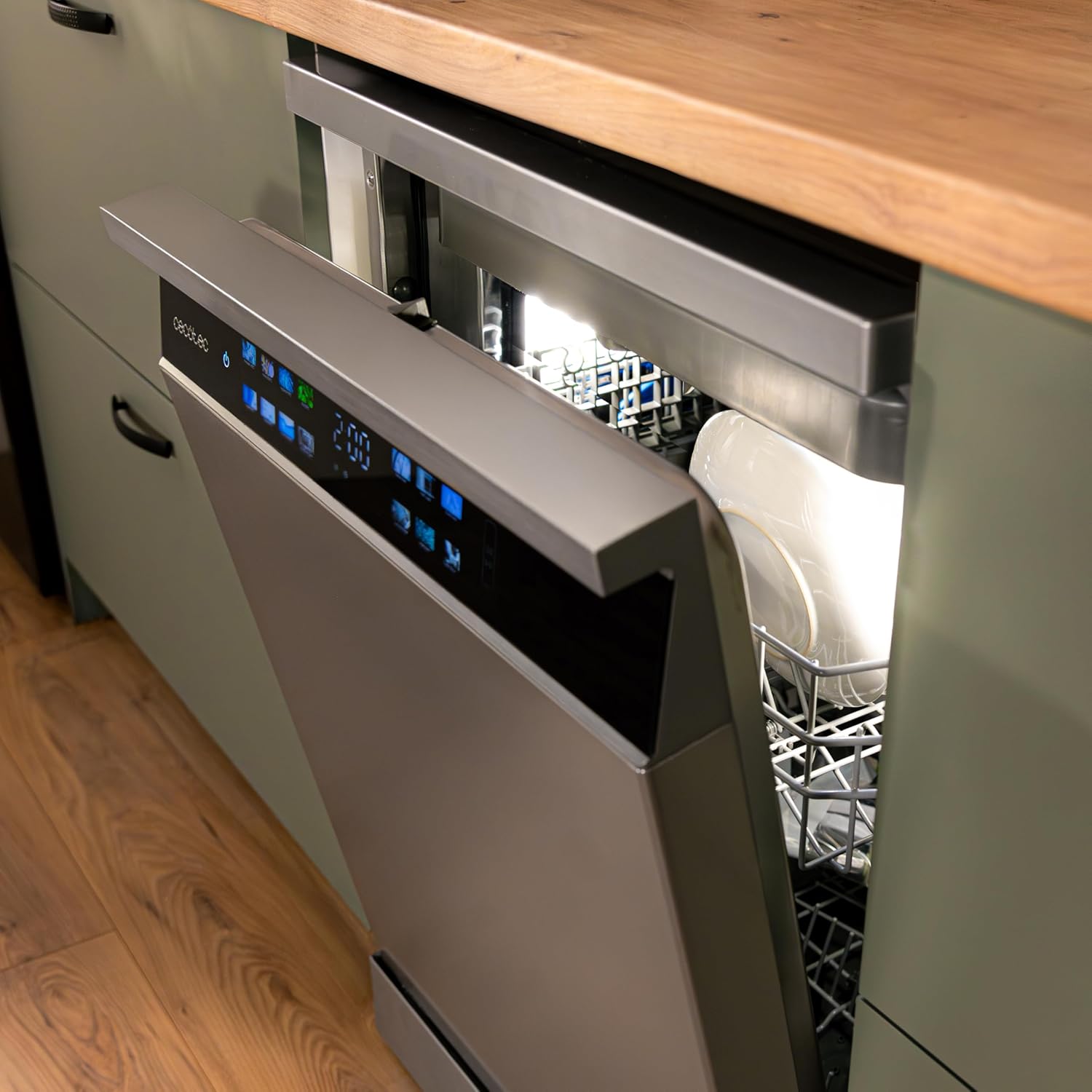 Cecotec - Bolero Aguazero 6700 - 60cm - inox, 15 couverts, classe B, moteur Inverter Plus, Turbo Dry+, 6700