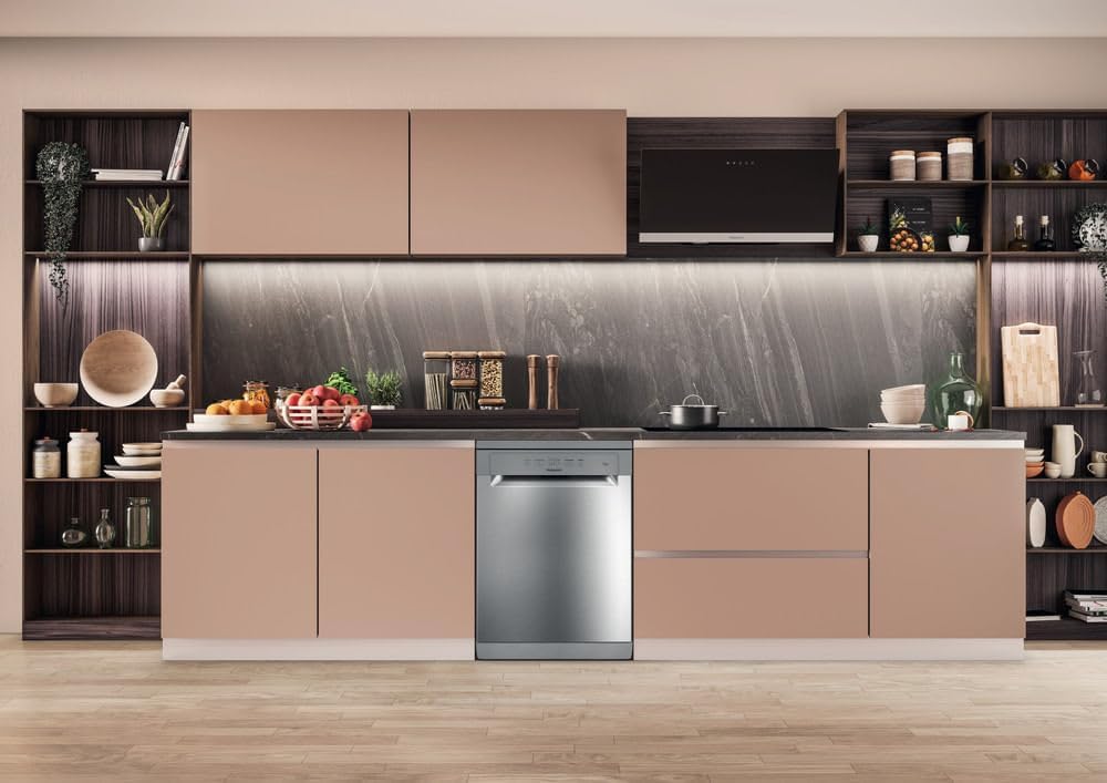 Hotpoint - Lave-vaisselle 60 cm, inox, 14 couverts, moteur inverter, 46 dB, H2FHL626X