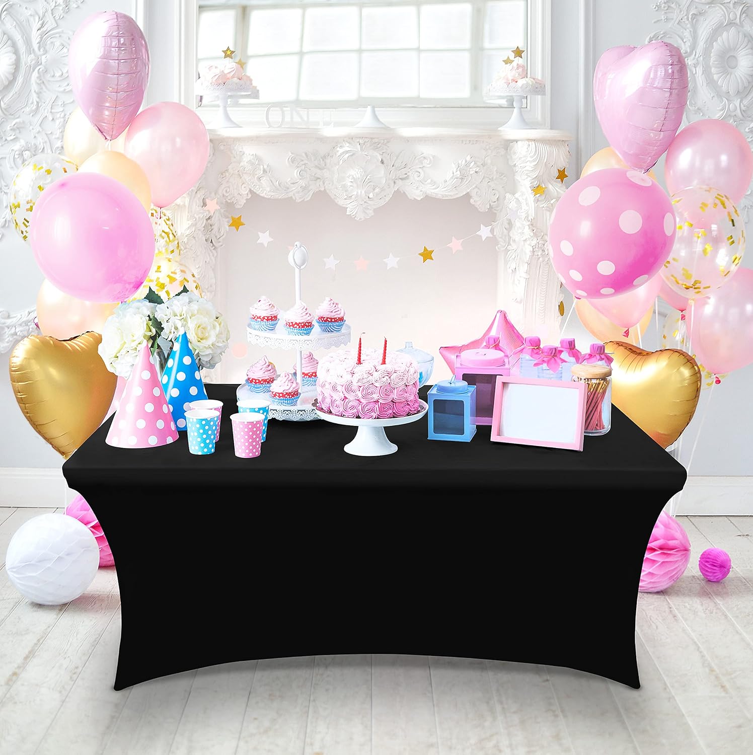 Utopia Kitchen - nappe extensible 183 cm - polyester spandex lavable, lot de 2