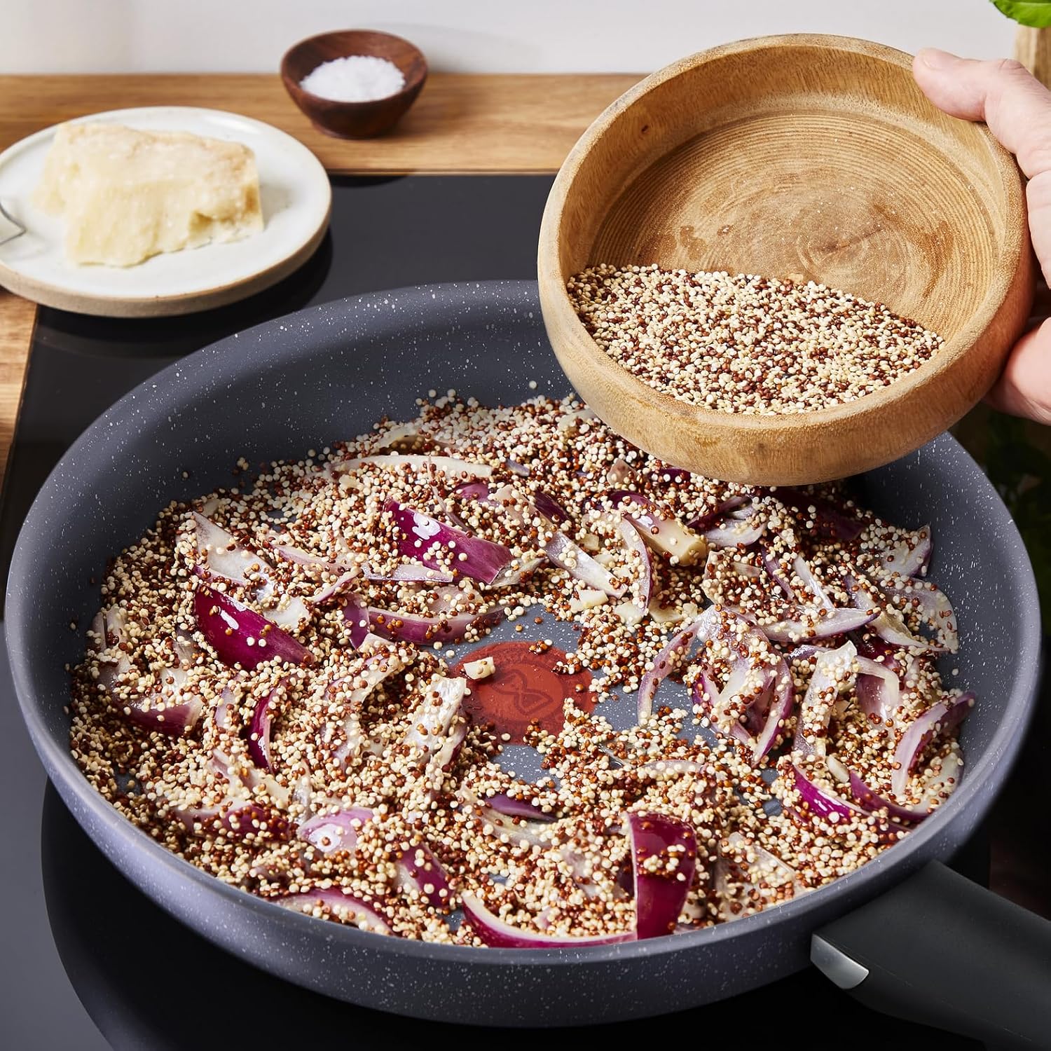 Tefal - Ingenio Natural Force - poêle 28 cm - induction, antiadhésif, empilable, lave-vaisselle, L3960602