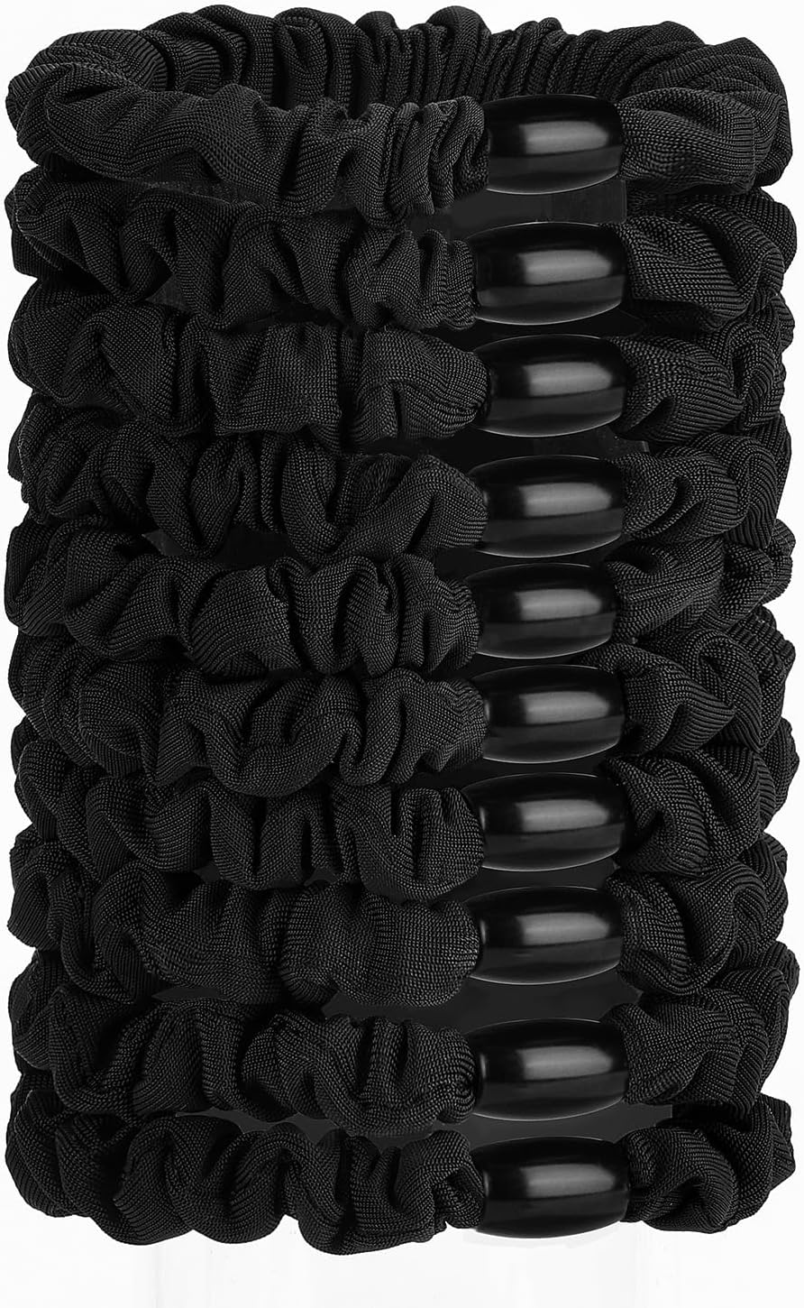 JessLab - Élastiques Cheveux Satin - lot de 10 - soie douce, sans dommage