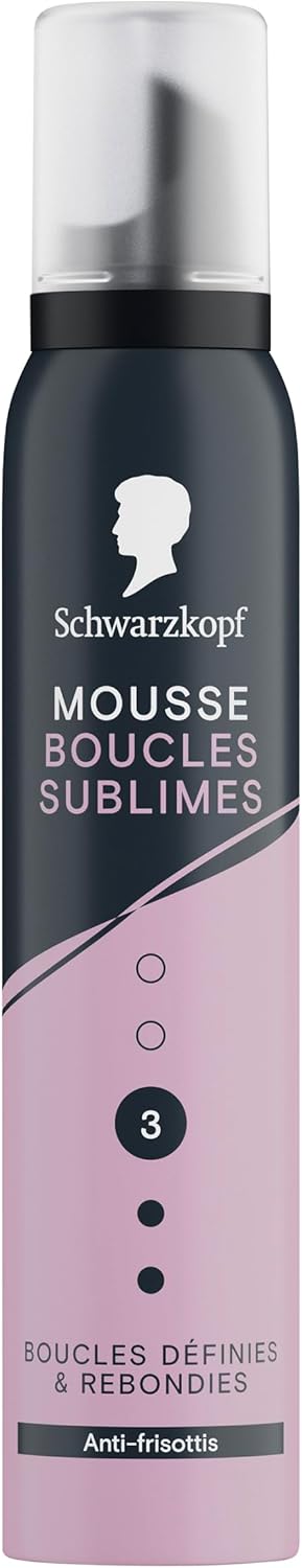 Schwarzkopf - Mousse Boucles Sublimes - 200ml - boucles définies, tenue longue, formule végane