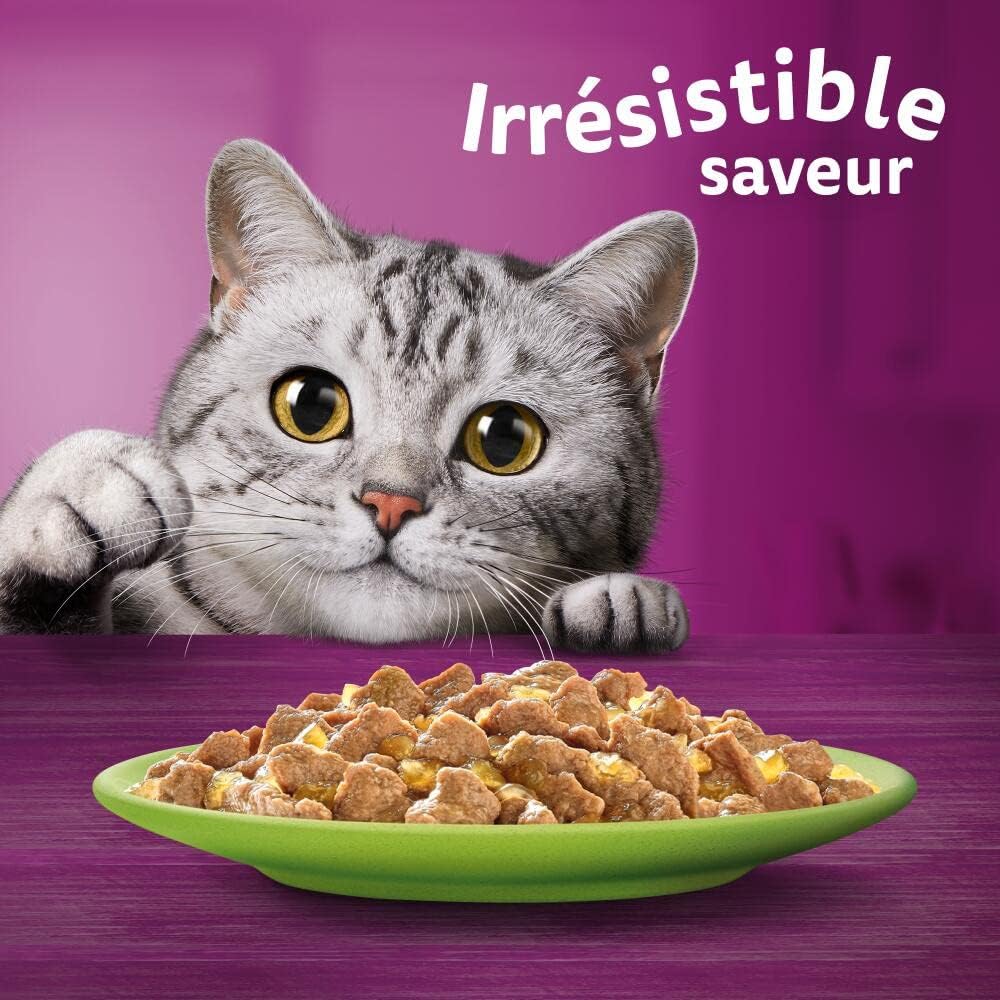 Whiskas - La Carte Mixte - 84x85g - Aliment humide en gelée pour chats adultes