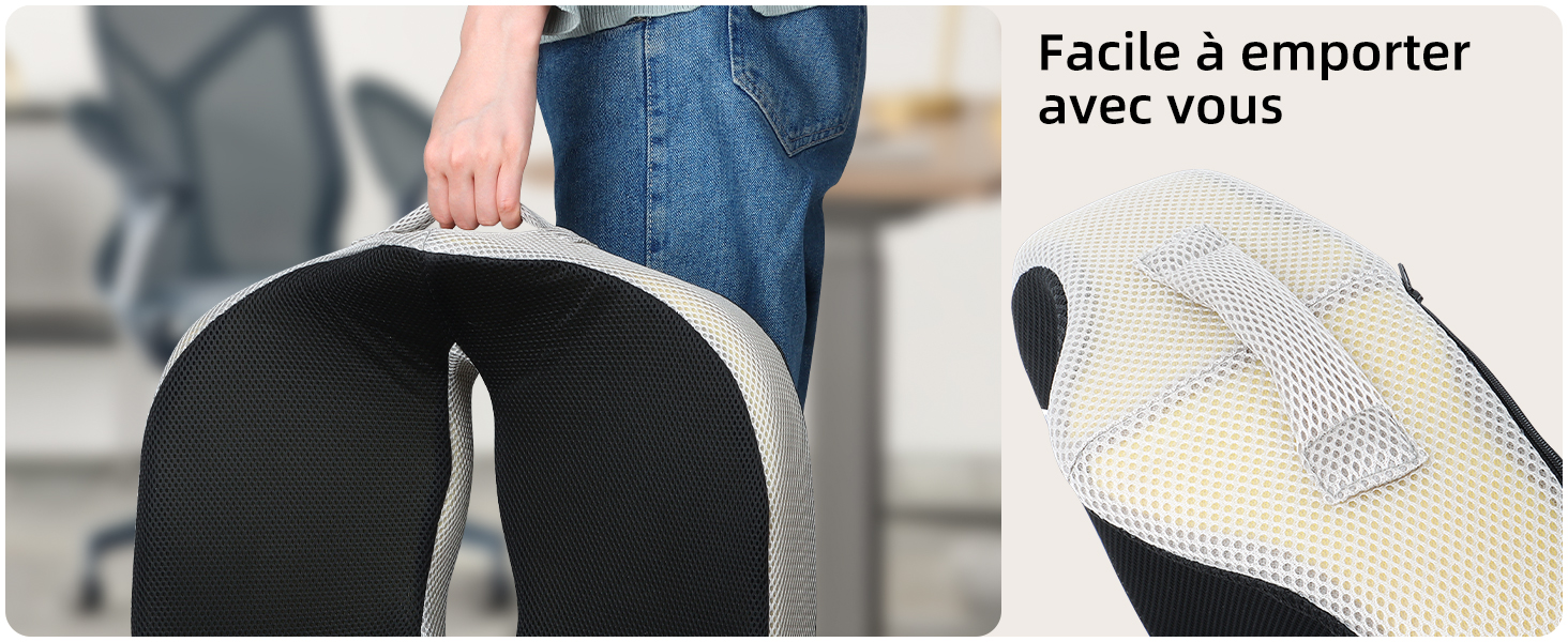 Une surface portable et enroulable a été démontrée par une personne qui l'enroule. Le produit semble être un tapis ou un tampon dont le dessus est foncé et le dessous clair