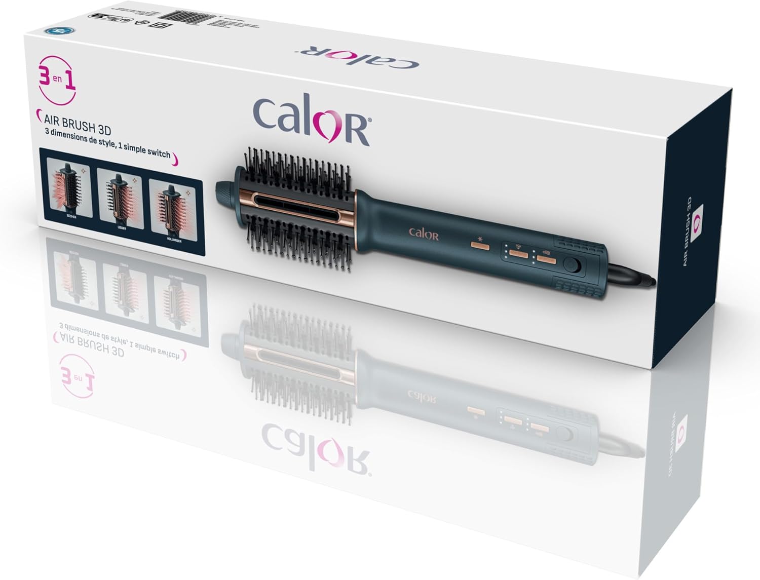 Calor - Air Brush 3D - Brosse 3-en-1 séchage lissage brushing - UB9720C0