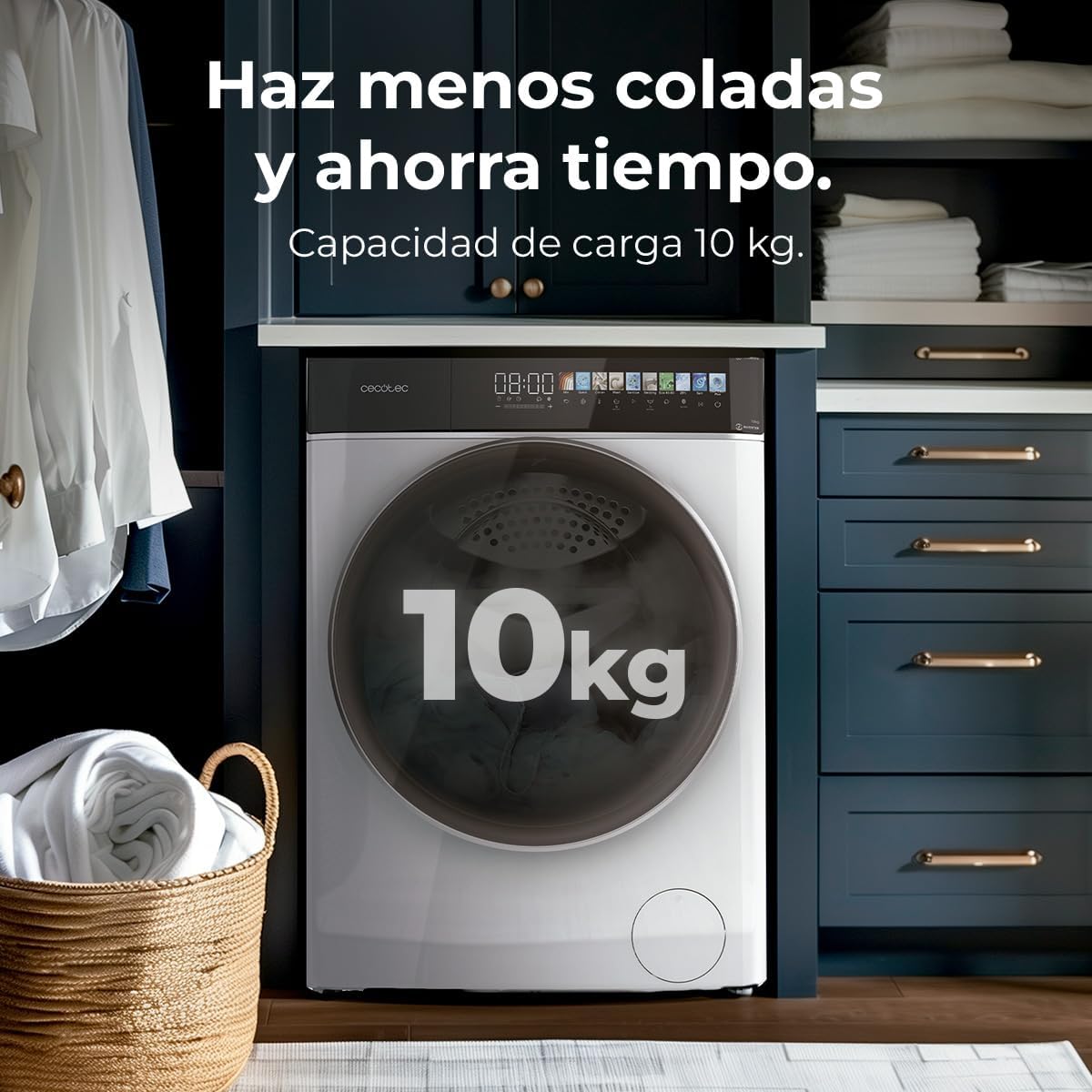 Cecotec - Bolero DressCode série - 10kg, 1400tr/min, écran 10,3