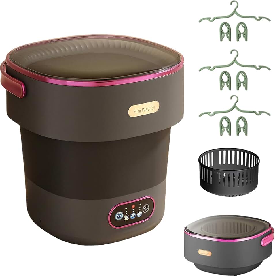 Mini lave-linge pliable - 15L - compact, portable, idéal voyage