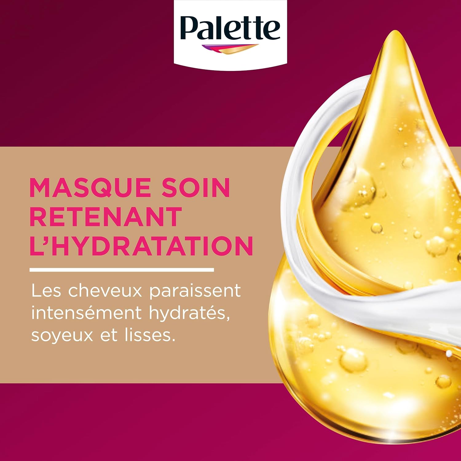 Palette - Intensive coloration permanente, cheveux châtain clair, 600, soin, couvre 100% blancs
