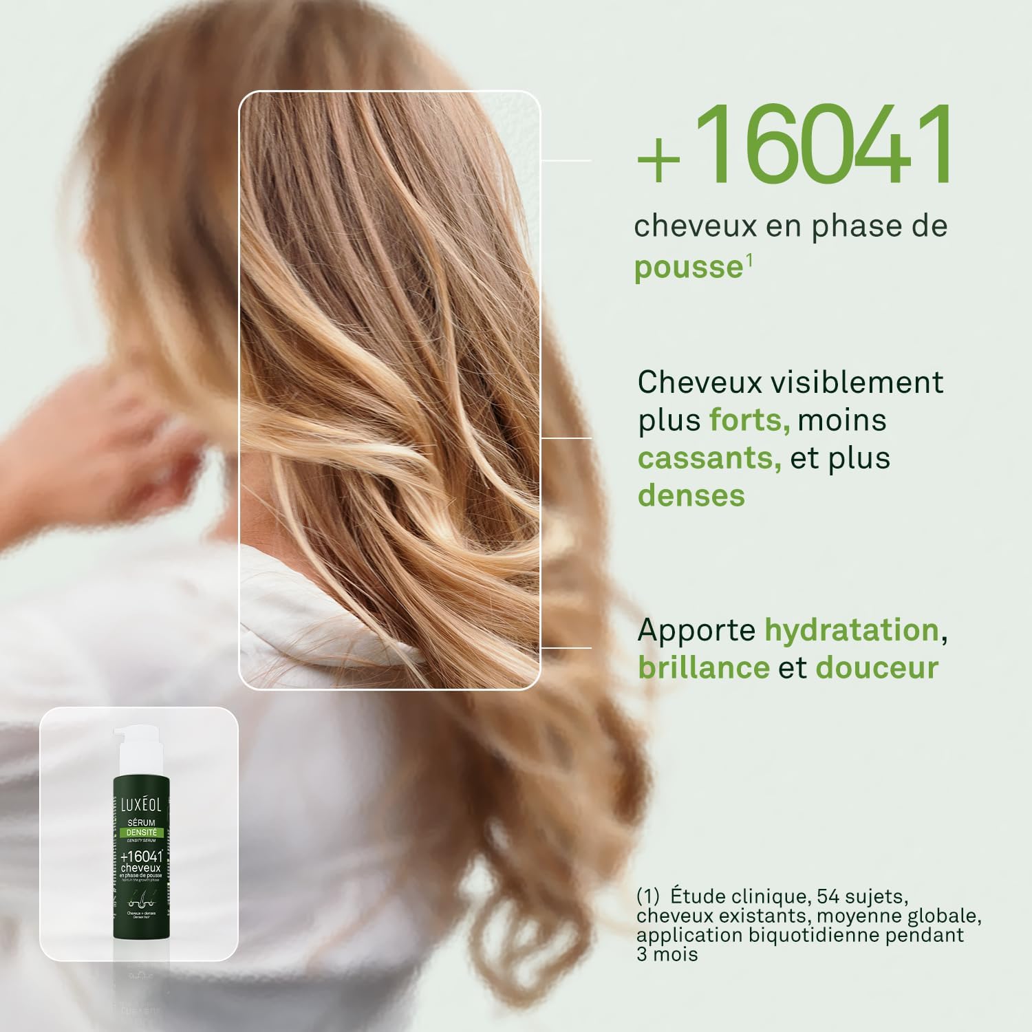 Luxeol - Sérum Cheveux 100ml - densité, hydratation, brillance, 97% naturel