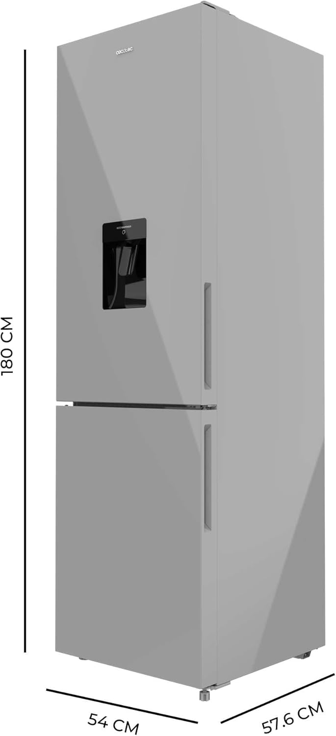 Cecotec - Bolero CoolMarket série - 250L, No Frost, distributeur eau, porte réversible, 250WD