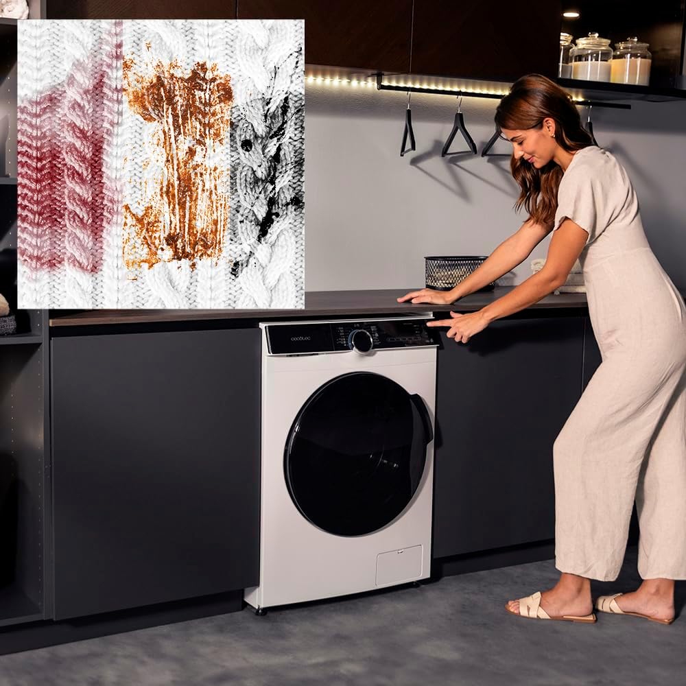 Cecotec - Bolero DressCode 121000 - 12 kg - 1400 tr/min, 2000 W, 14 programmes, nettoyage auto, WoolMark