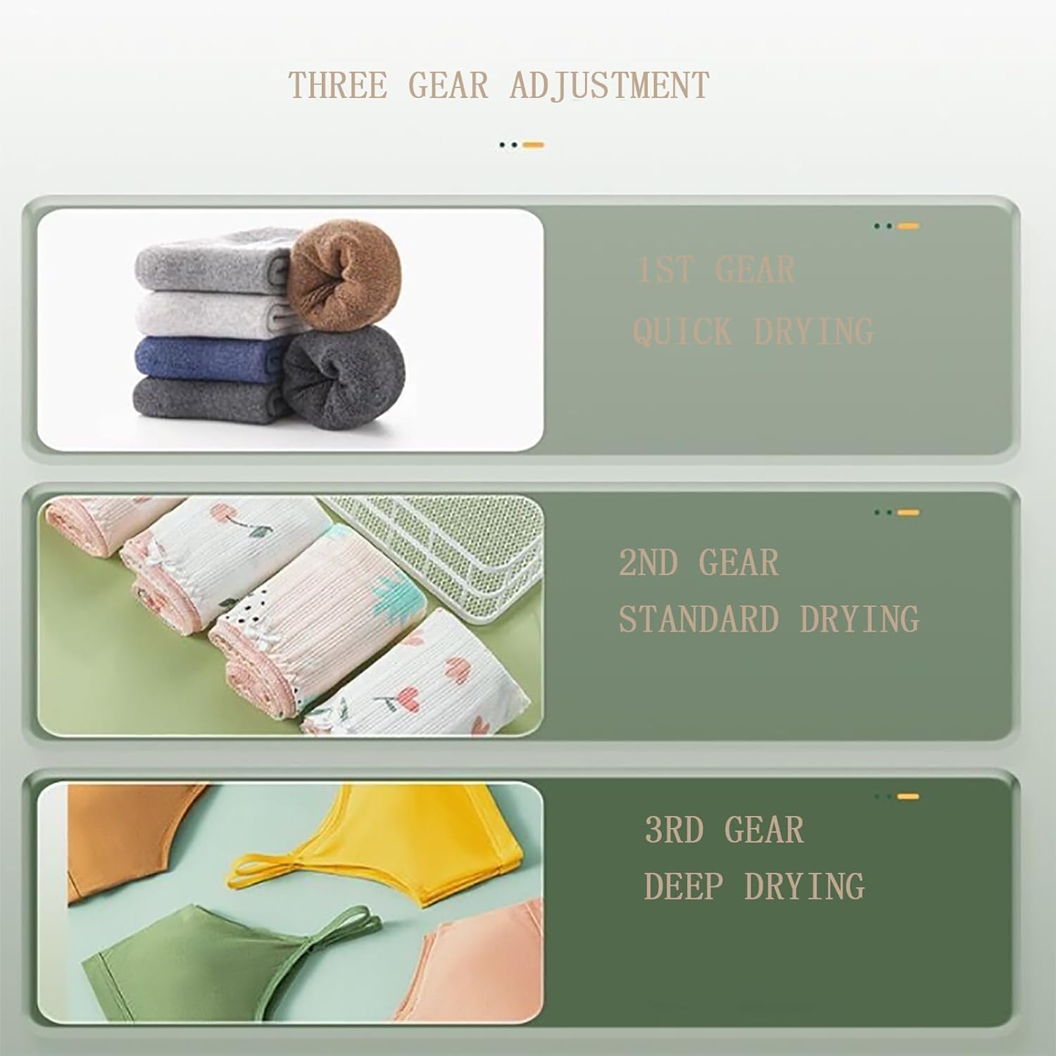 ERICAT - sèche-linge portable LCD, mini tambour inox, 3 modes, compact