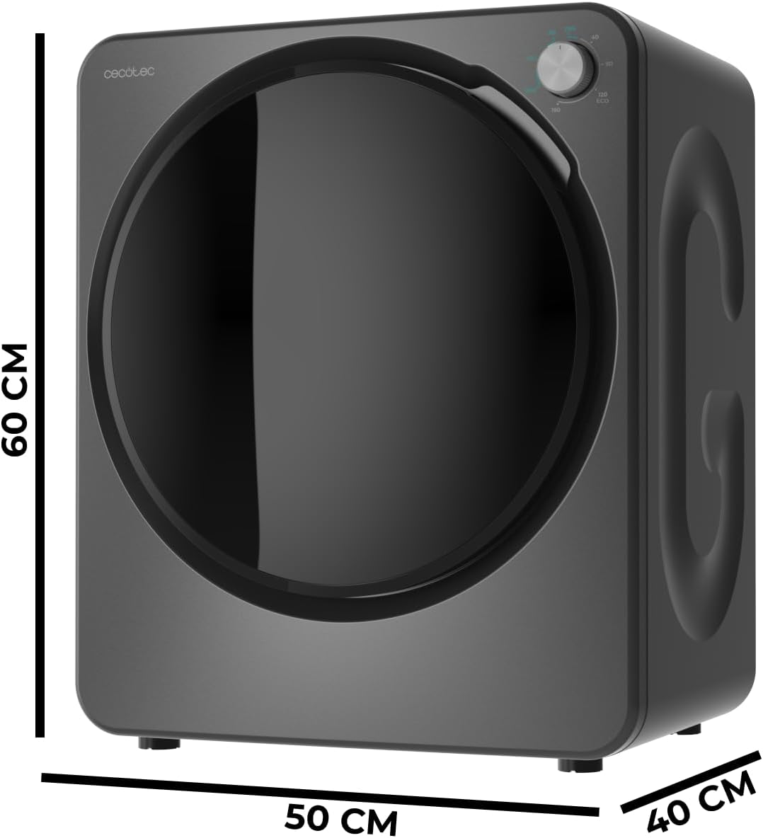 Cecotec - Bolero DressCode Dry Mini - compact 2,5 kg - 6 programmes, séchage rapide 3150V