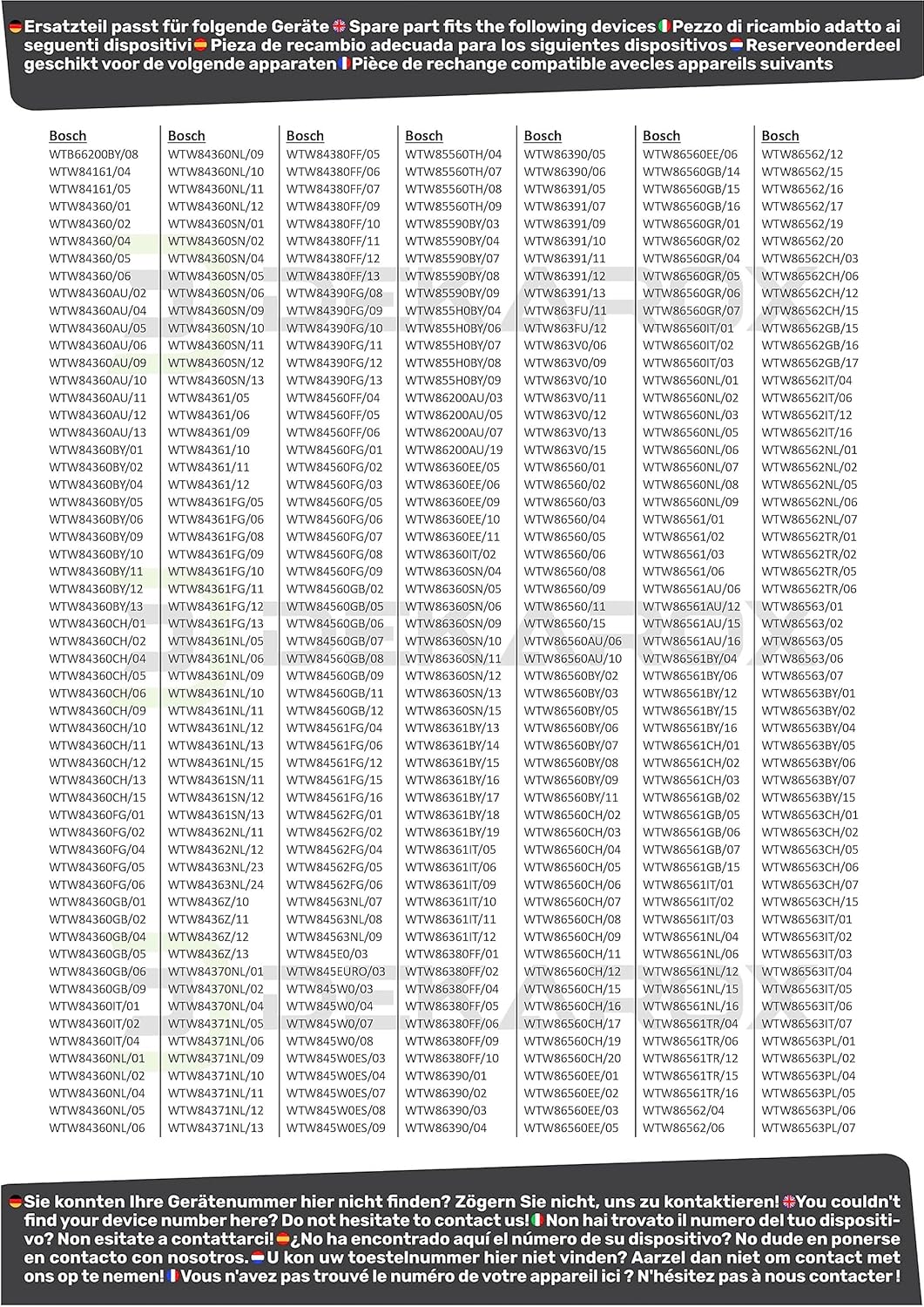 Bosch Siemens - sèche-linge séries Avantixx EcoLogixx iQ - clapet d'entretien 6 vis - pour échangeur de chaleur - 006467