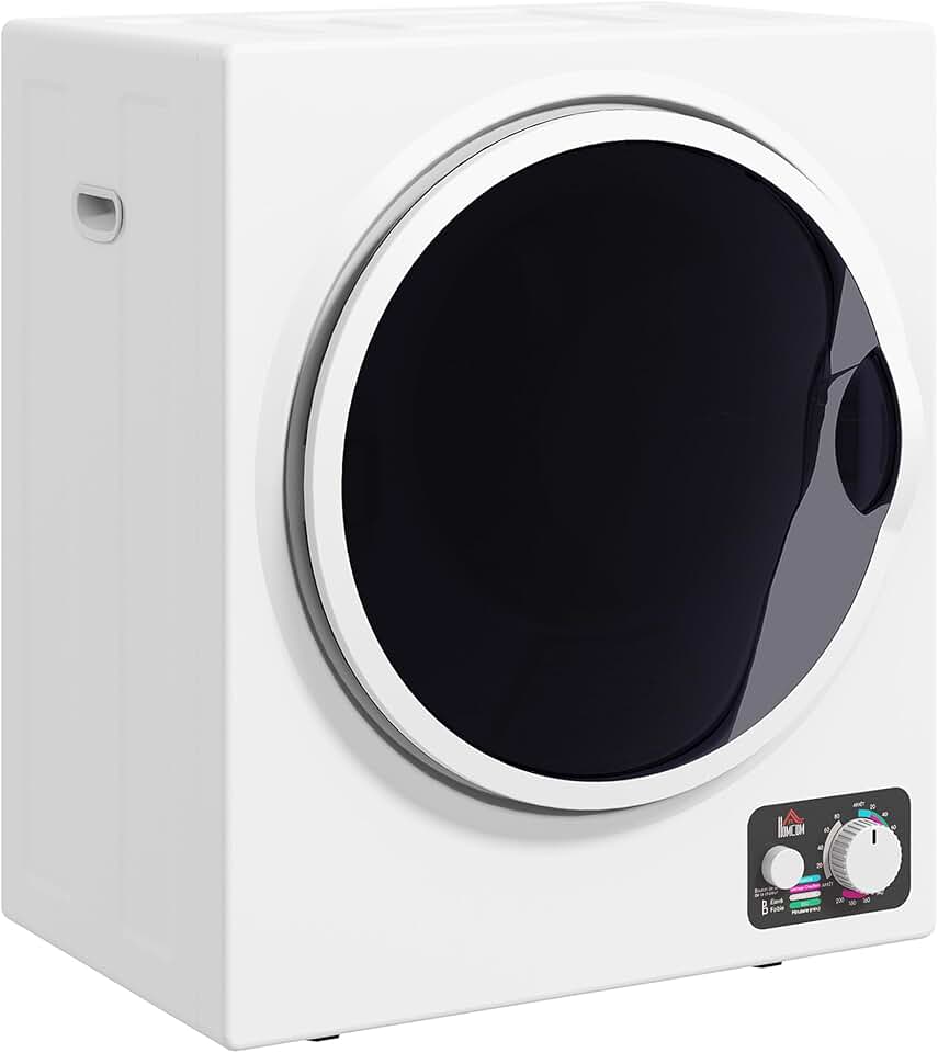 HOMCOM - sèche-linge portable 2,5kg - 850W, 4 modes, mural