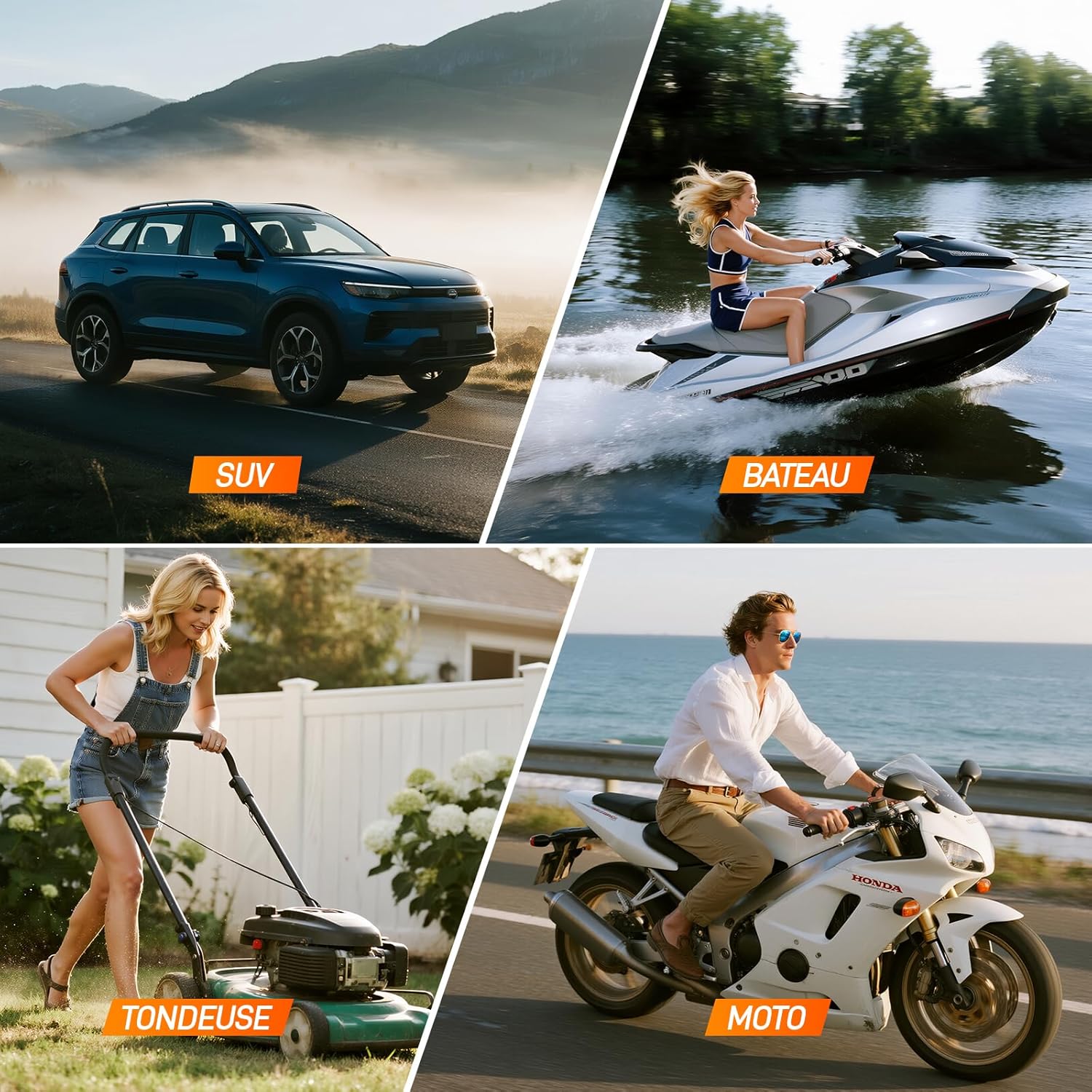 JDMCAR - Booster Batterie Série 7000A, 14.8V, LED, 9L Essence, 8.5L Diesel