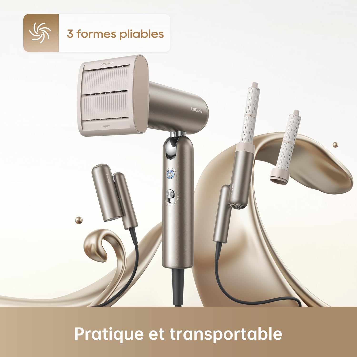 Dreame - Pocket Neo - 300g, moteur 110000 tr/min, ions négatifs, séchage rapide