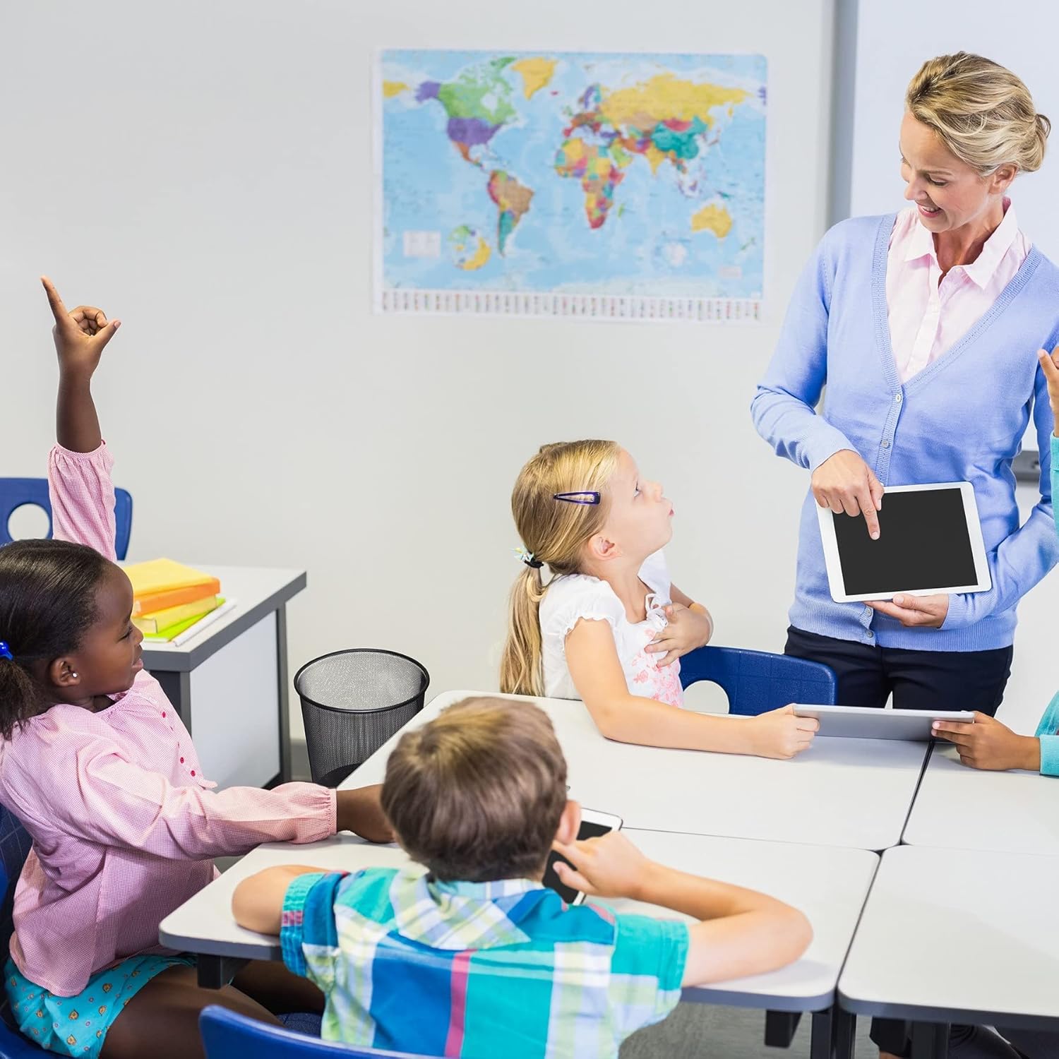 D.RECT - corbeille à papier treillis métal 12L 266x218x280mm