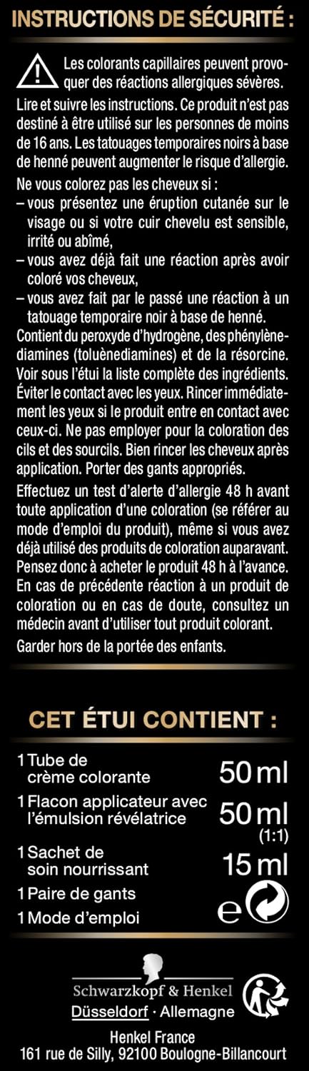 Palette - Intensive Coloration Permanente Cheveux soin, tenue 8 semaines, Blond Foncé 500