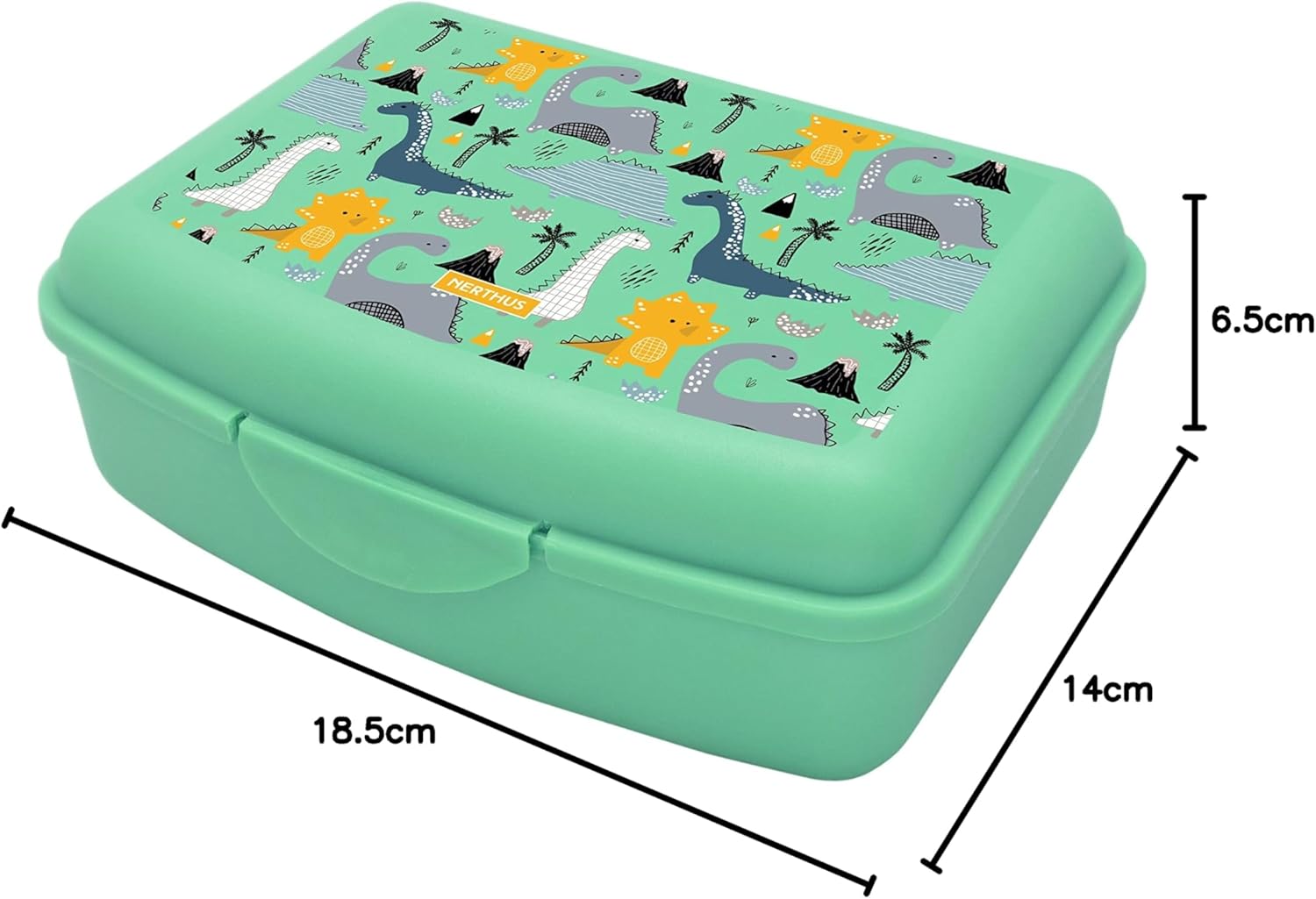 NERTHUS - boîte à lunch dinosaure enfant légère, facile à nettoyer FIH923