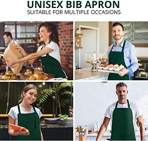 Utopia Kitchen - Tablier 2 pièces - bretelles réglables, poches, unisexe