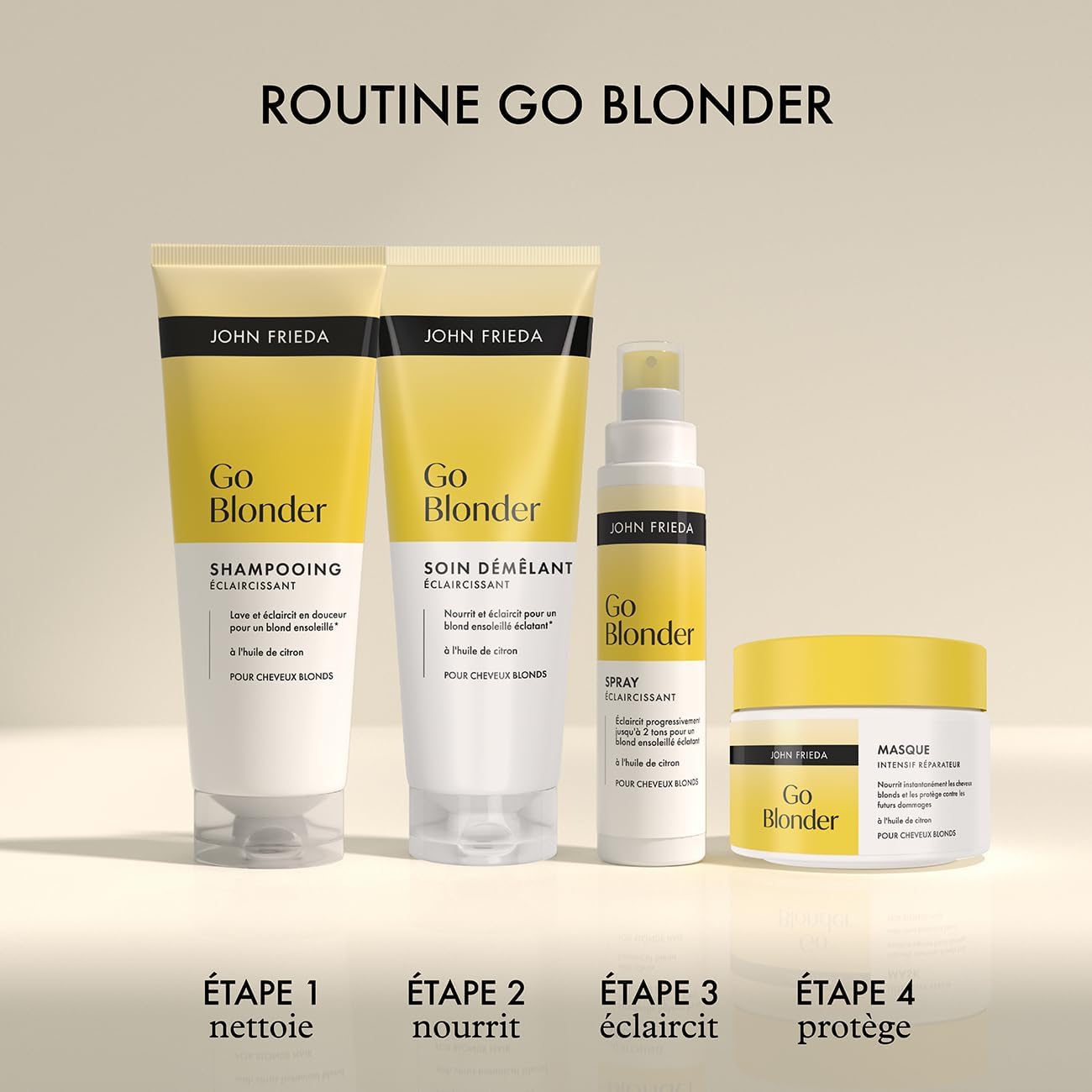 John Frieda - Go Blonder - 250ml - soin démêlant éclaircissant