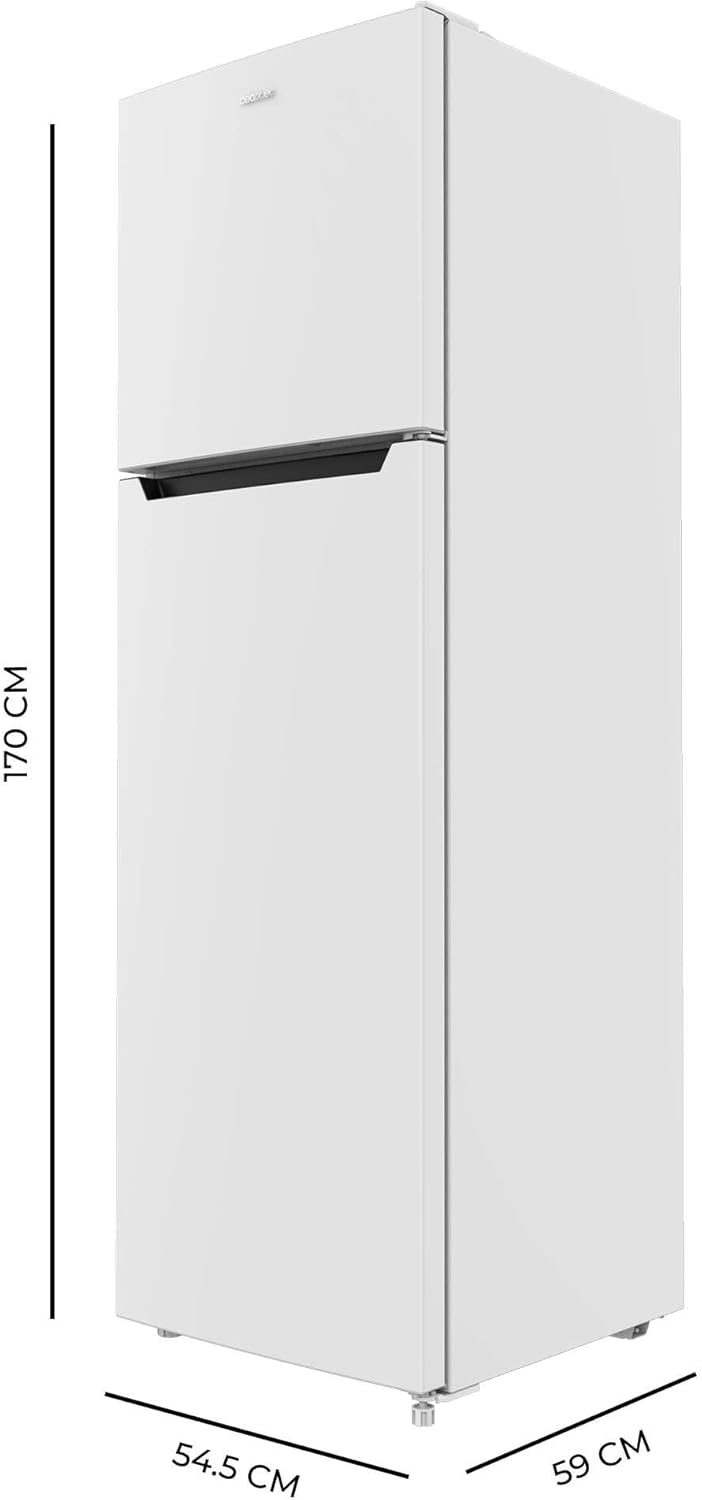 Cecotec - Bolero CoolMarket 2D - 255L, NoFrost, moteur Inverter, E, design blanc - 2D255NF
