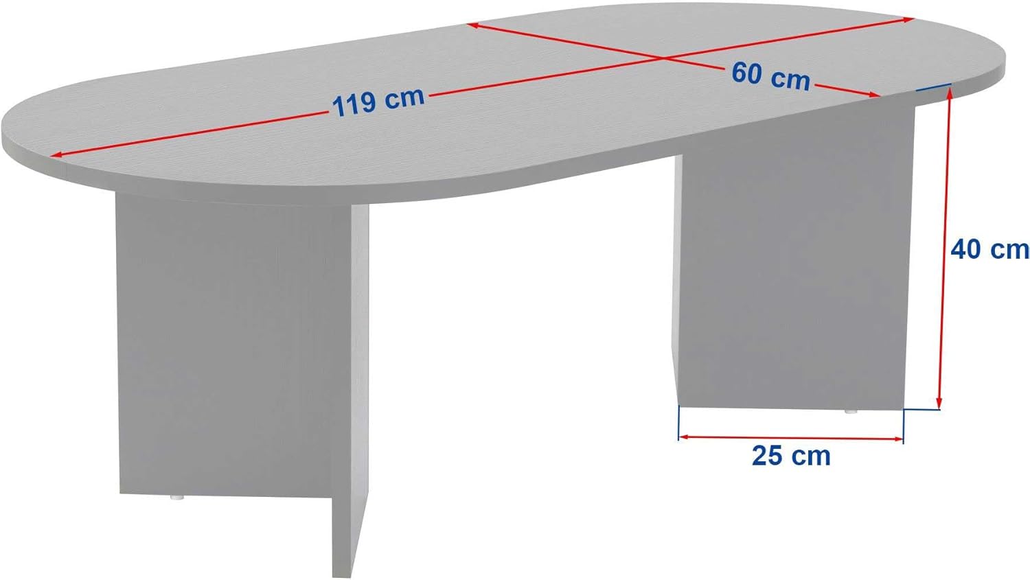 Hanah Home - Élégante série - 119x39,8x60 cm - design marbre, mélamine 18 mm