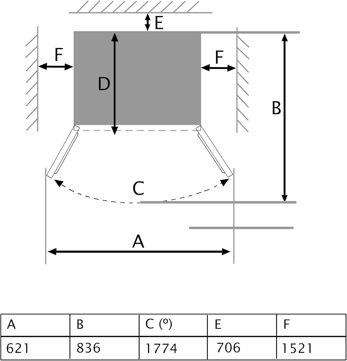 Cecotec - Bolero CoolMarket FD Series - 183x84cm - 510L, Inox, NoFrost, Distributeur d'eau - FD510WD