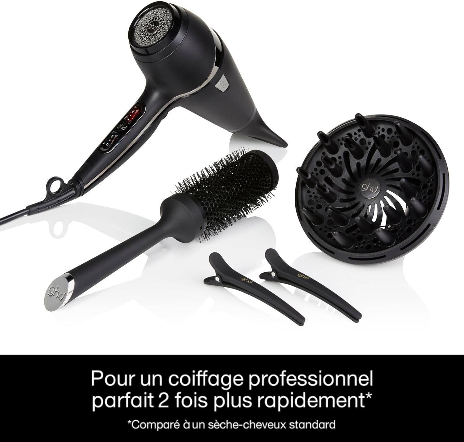 ghd - Air série - sèche-cheveux pro, brosse, diffuseur inclus, anti-frisottis
