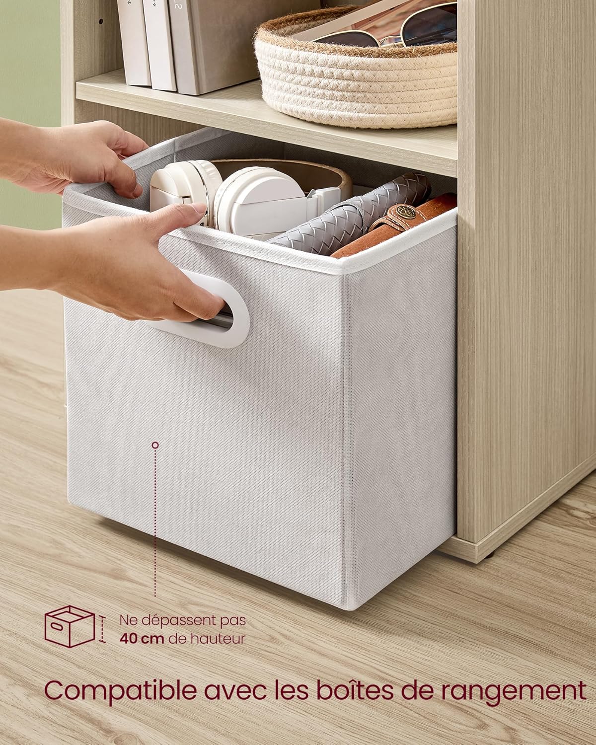 VASAGLE - bibliothèque sur 6 niveaux - 24x40x178,5 cm - rangement ouvert LBC167L01