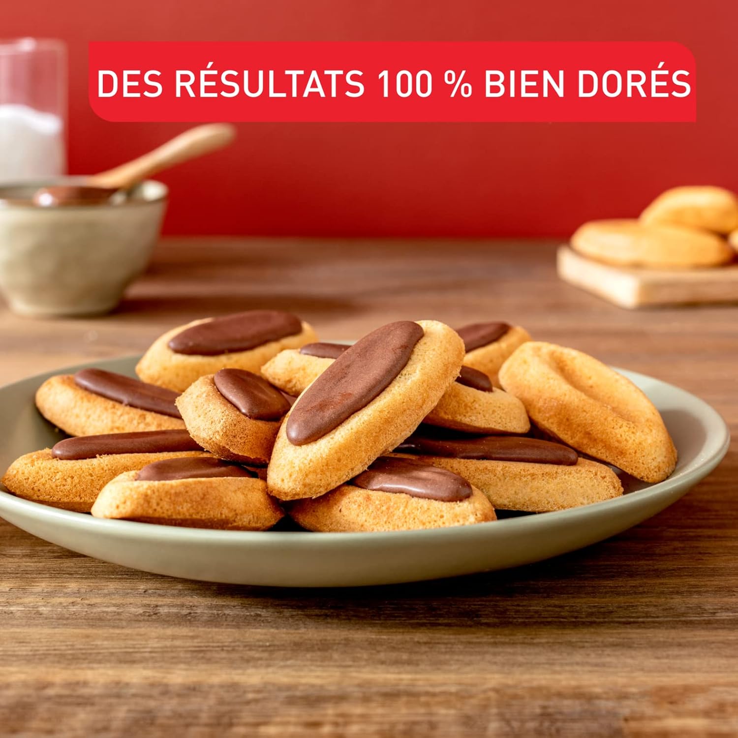 Tefal - moule à gâteau PerfectBake - aluminium recyclé, antiadhésif, 10 barquettes - J5734202