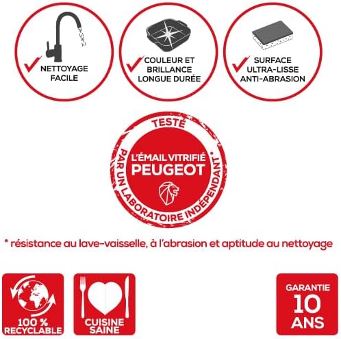 Peugeot - plat céramique rectangulaire 36x22cm 3,8L Light Blue