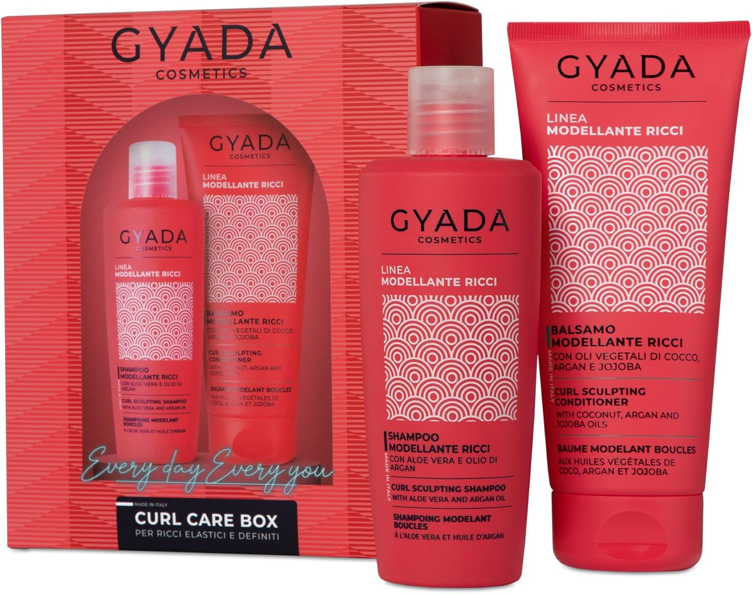 Gyada Cosmetics - coffret boucles - 250ml+200ml - shampoing et après-shampoing
