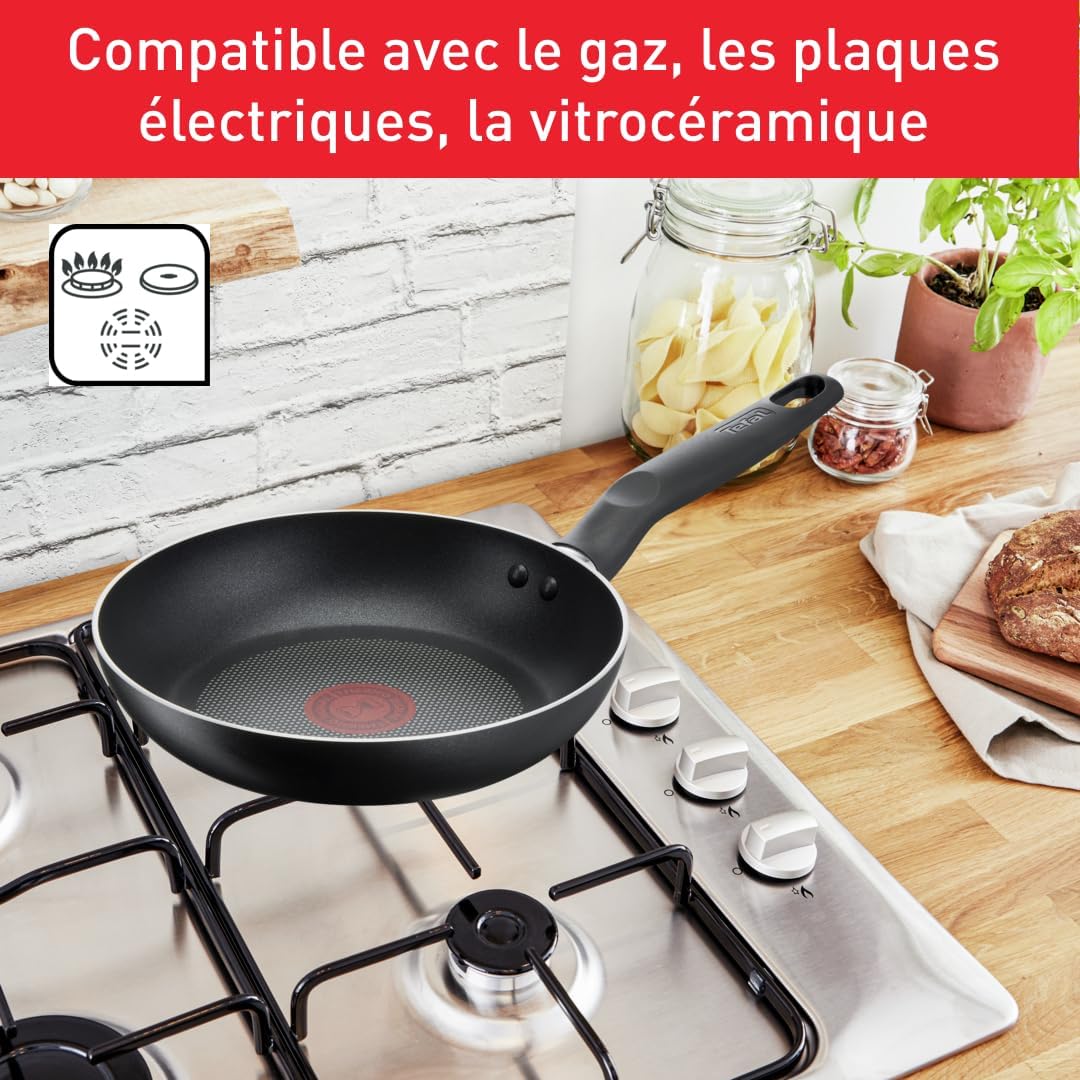 Tefal - Super Cook - batterie 9 pièces, antiadhésif, poignée ergonomique, B459S984