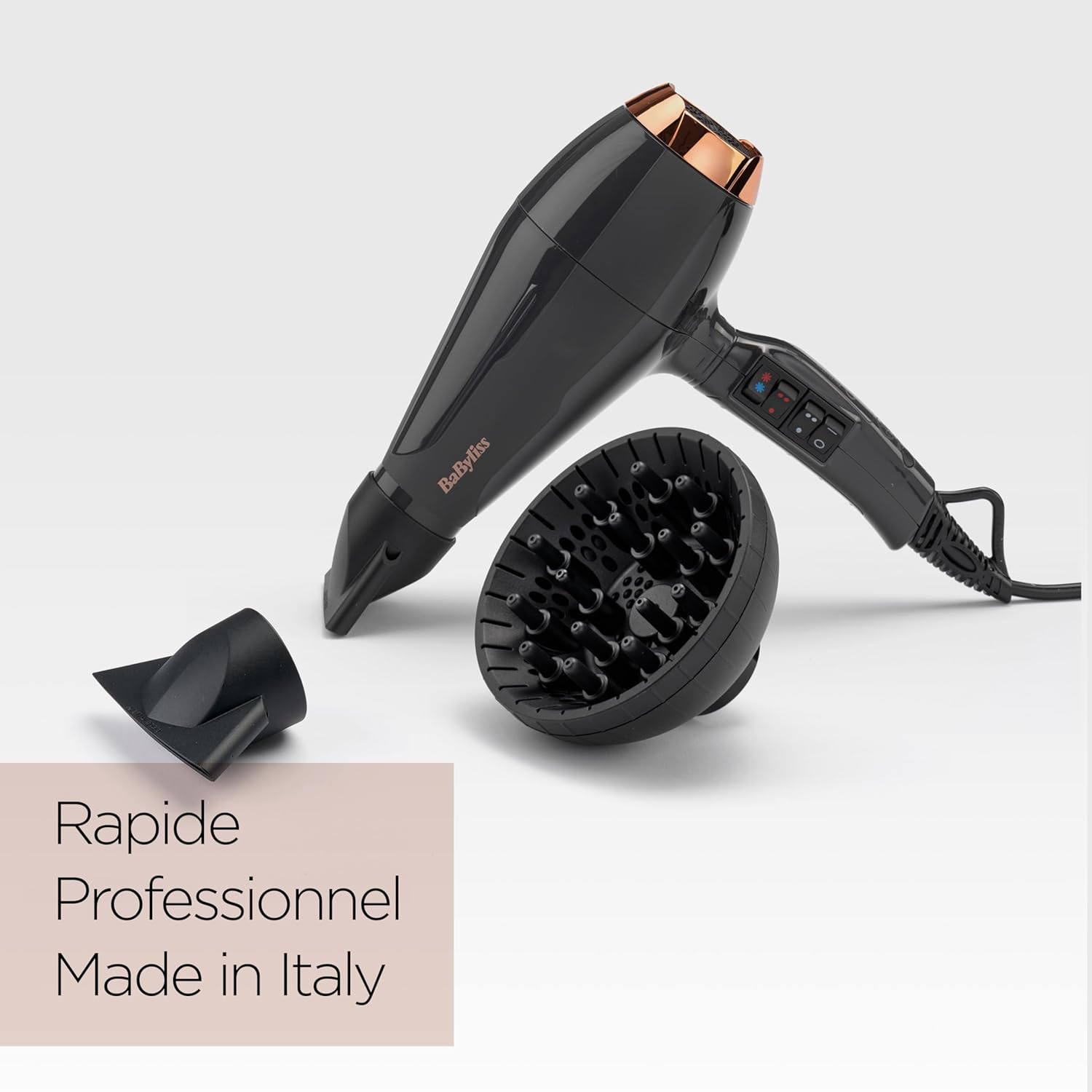 BaByliss - Air Pro, puissant 2200W, ionique, AC, diffuseur, 6719DE