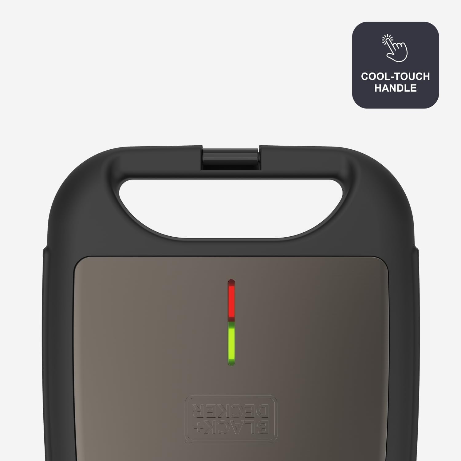 BLACK+DECKER - machine à sandwich compacte - 750W - plaques grill 21,5x12,5cm - antiadhésives - BXSA752