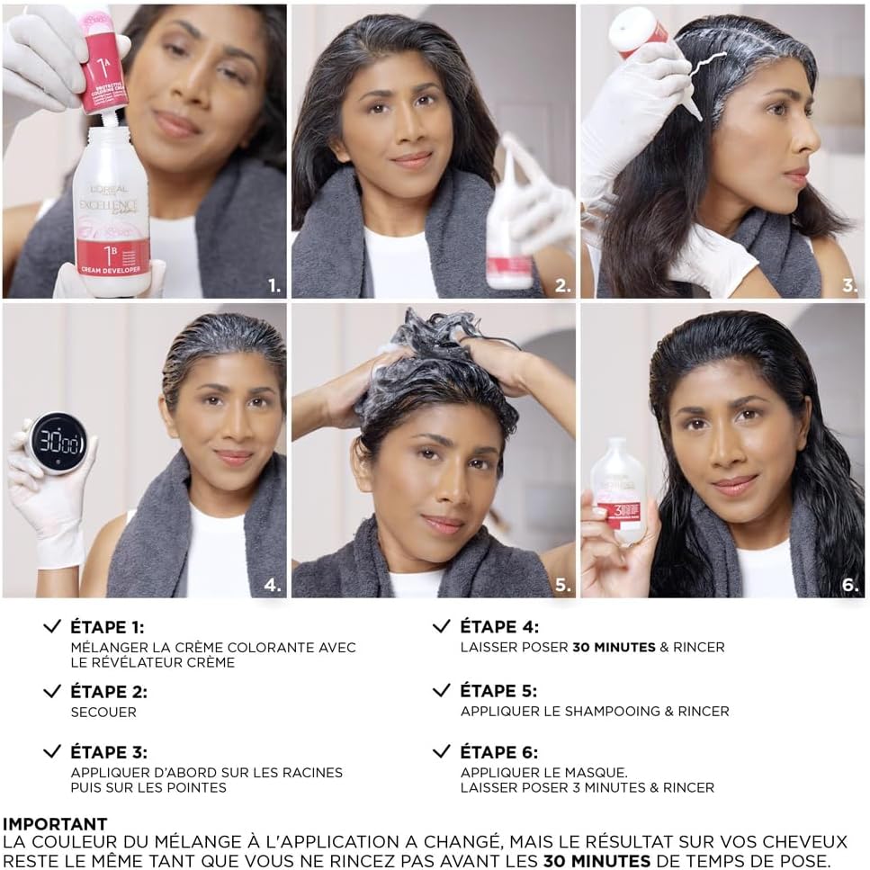 L'Oréal - Excellence Crème - Blond Très Clair Doré - Triple Soin, Couvre 100% cheveux blancs