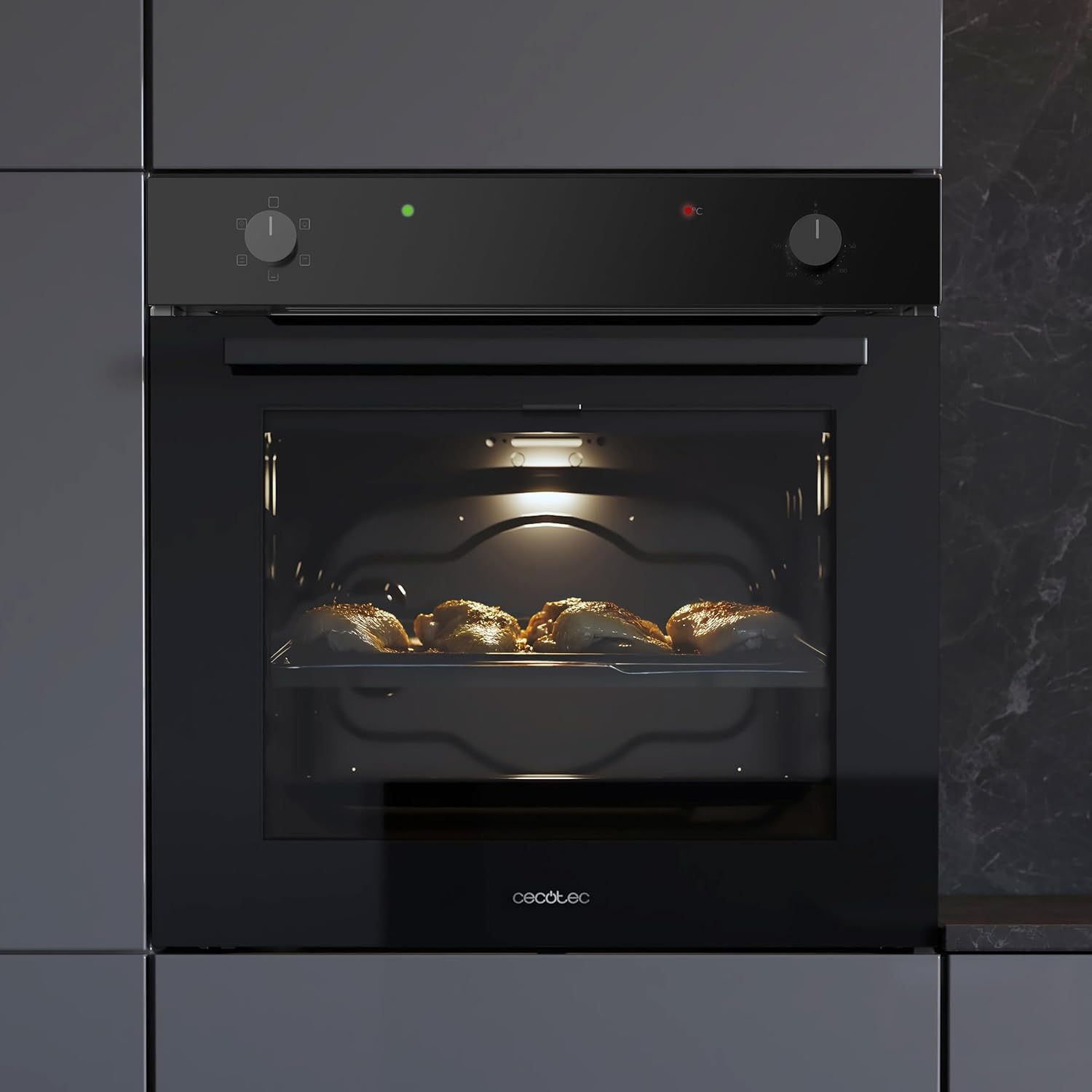 Cecotec - Bolero Hexa, 77L, four multifonction, 2800W, Steam, C126001