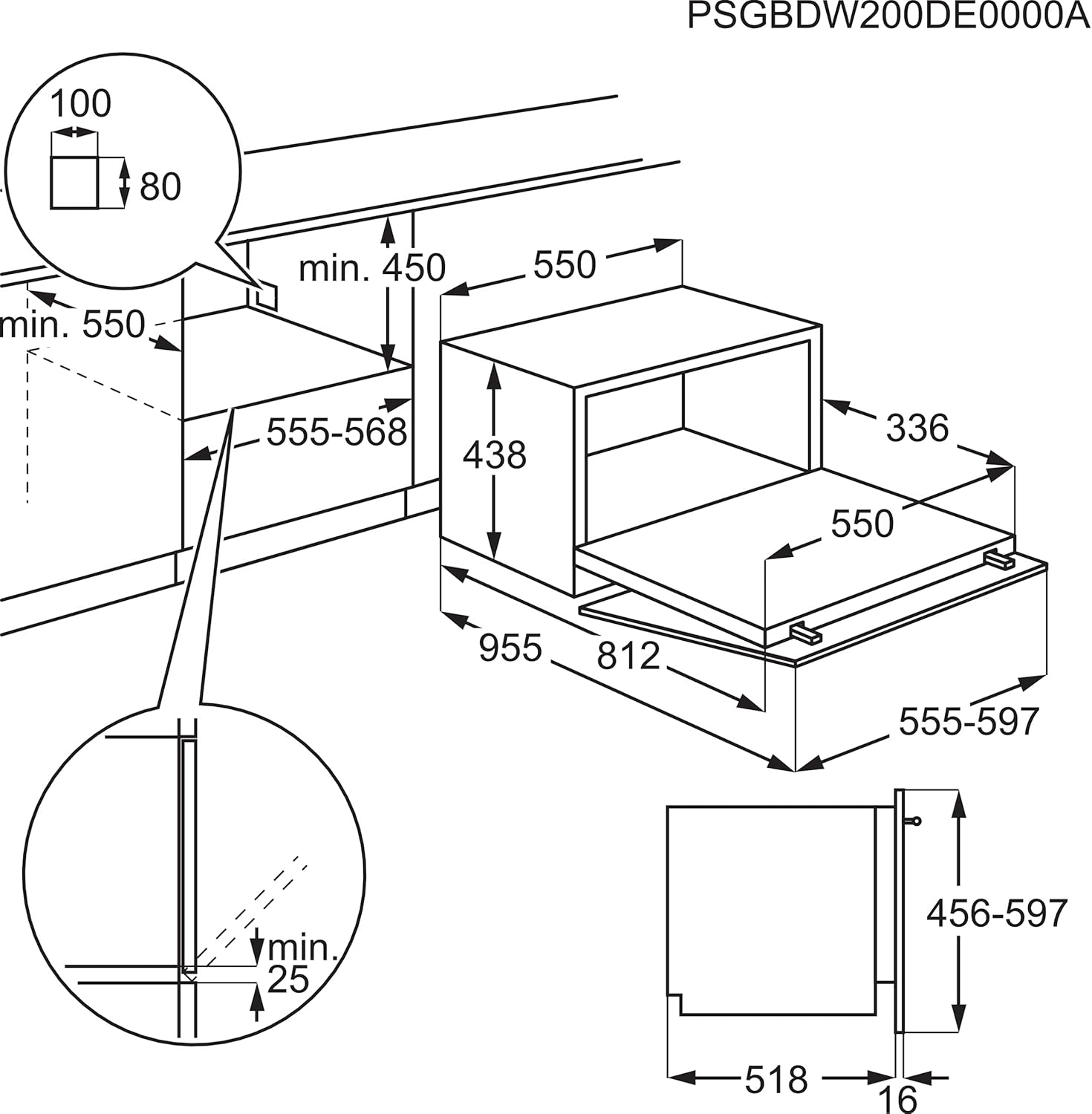 Electrolux - Lave-vaisselle compact, blanc, 6 couverts - ESF2400OW