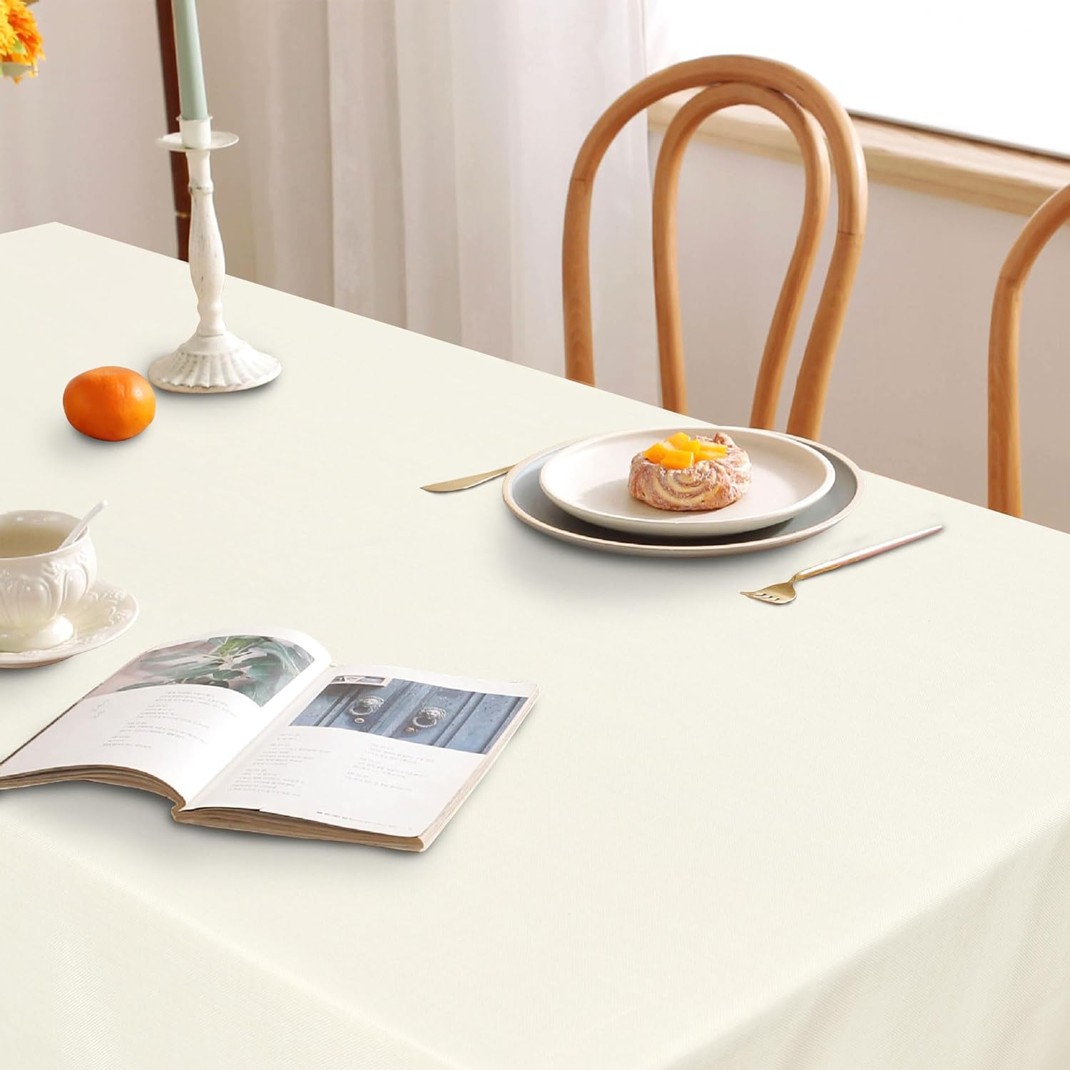 DWCN - nappe aspect lin, lavable, imperméable - 135x180cm