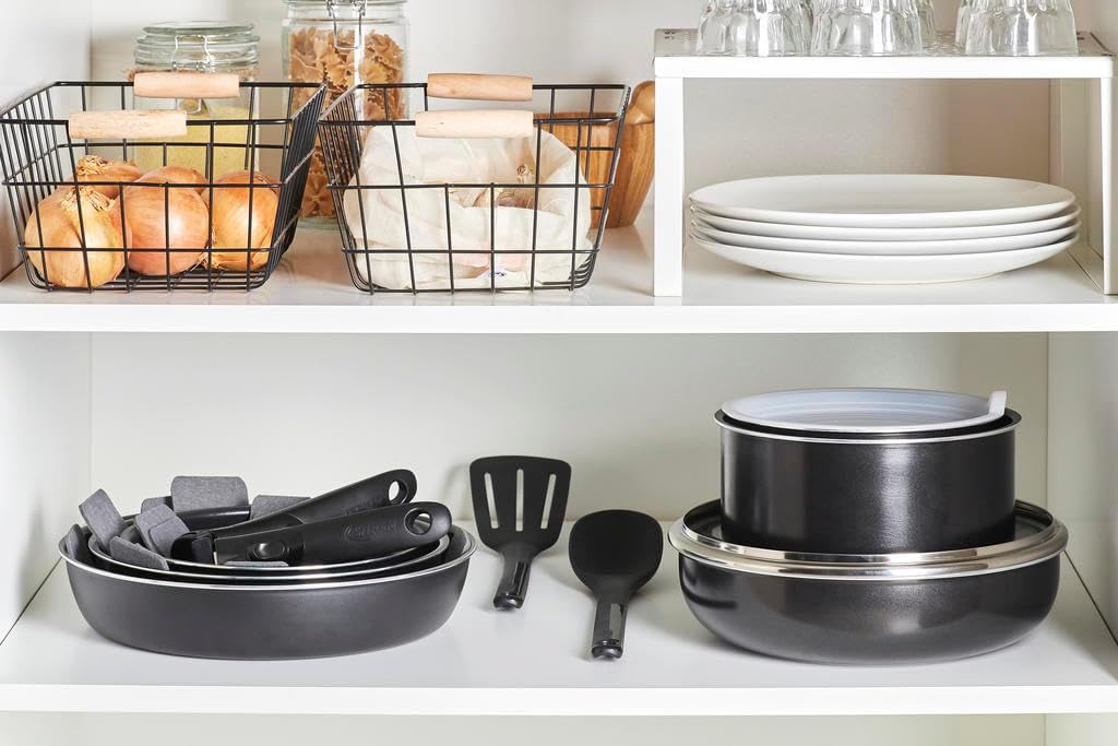 Sitram - Batterie de cuisine aluminium 10 pièces, induction, manche amovible, 713499