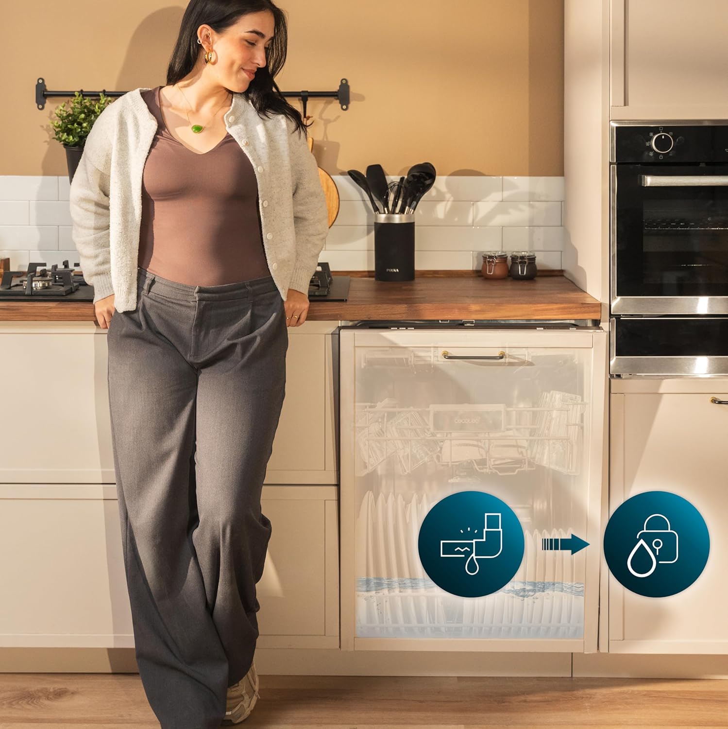 Cecotec - Bolero Aguazero 6500 Full-BI - 60 cm - 15 couverts, 6 programmes, faible énergie