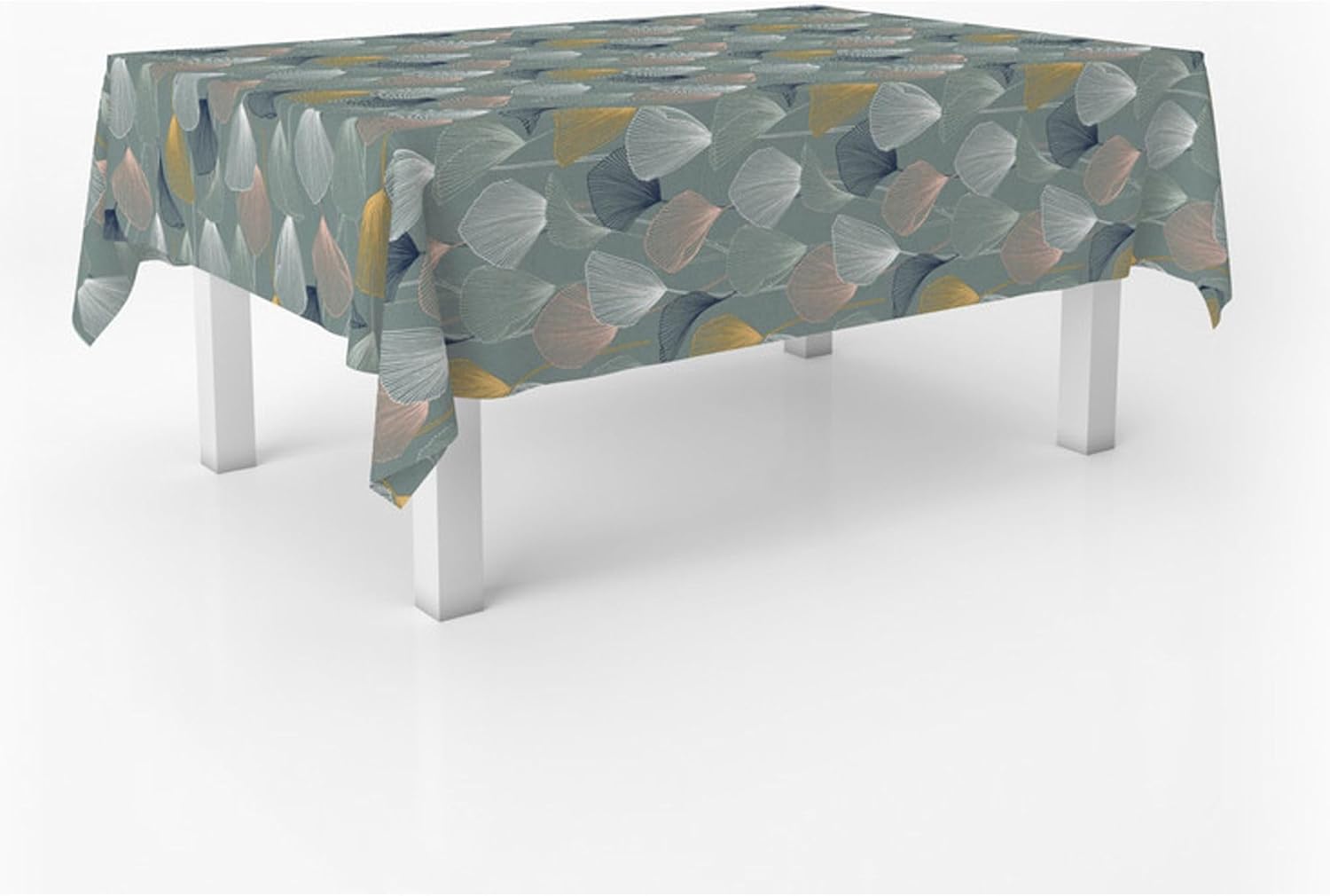 Nappe en toile cirée rectangulaire - 250x140 cm - anti-taches, imperméable, facile à entretenir, bleu